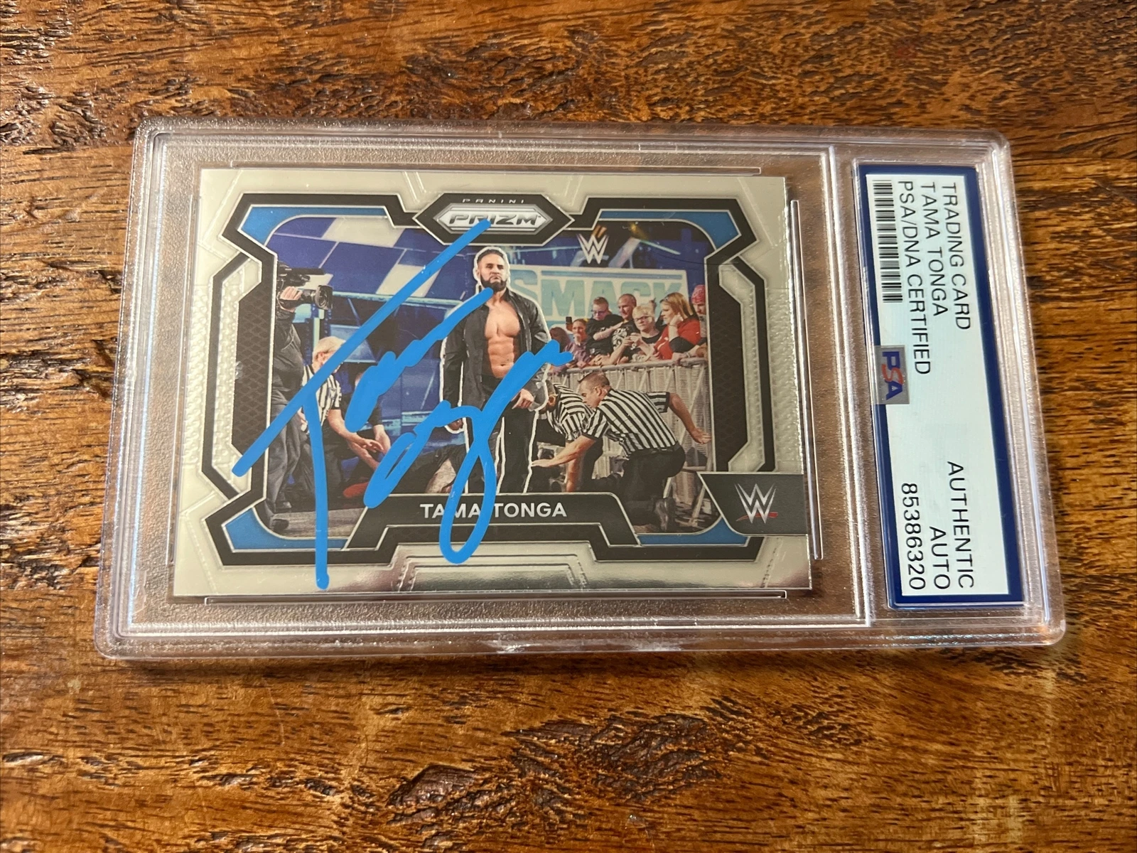 Tama Tonga IP Signed Prizm Card Psa Dna Coa Slab Autographed WWE Bloodline