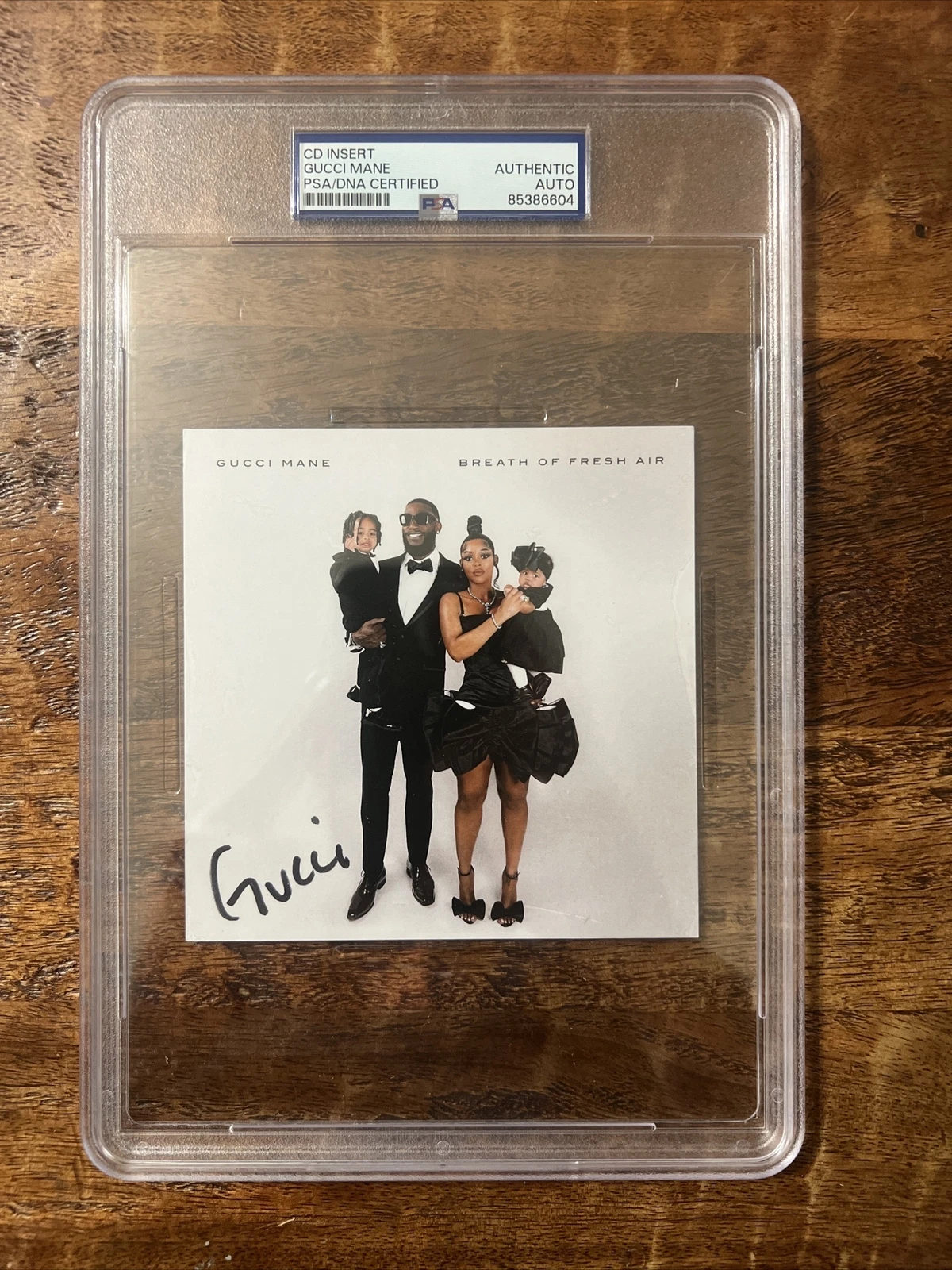 Gucci Mane Signed Breath Of Fresh Air Cd PSA/DNA Coa Slab Autographed