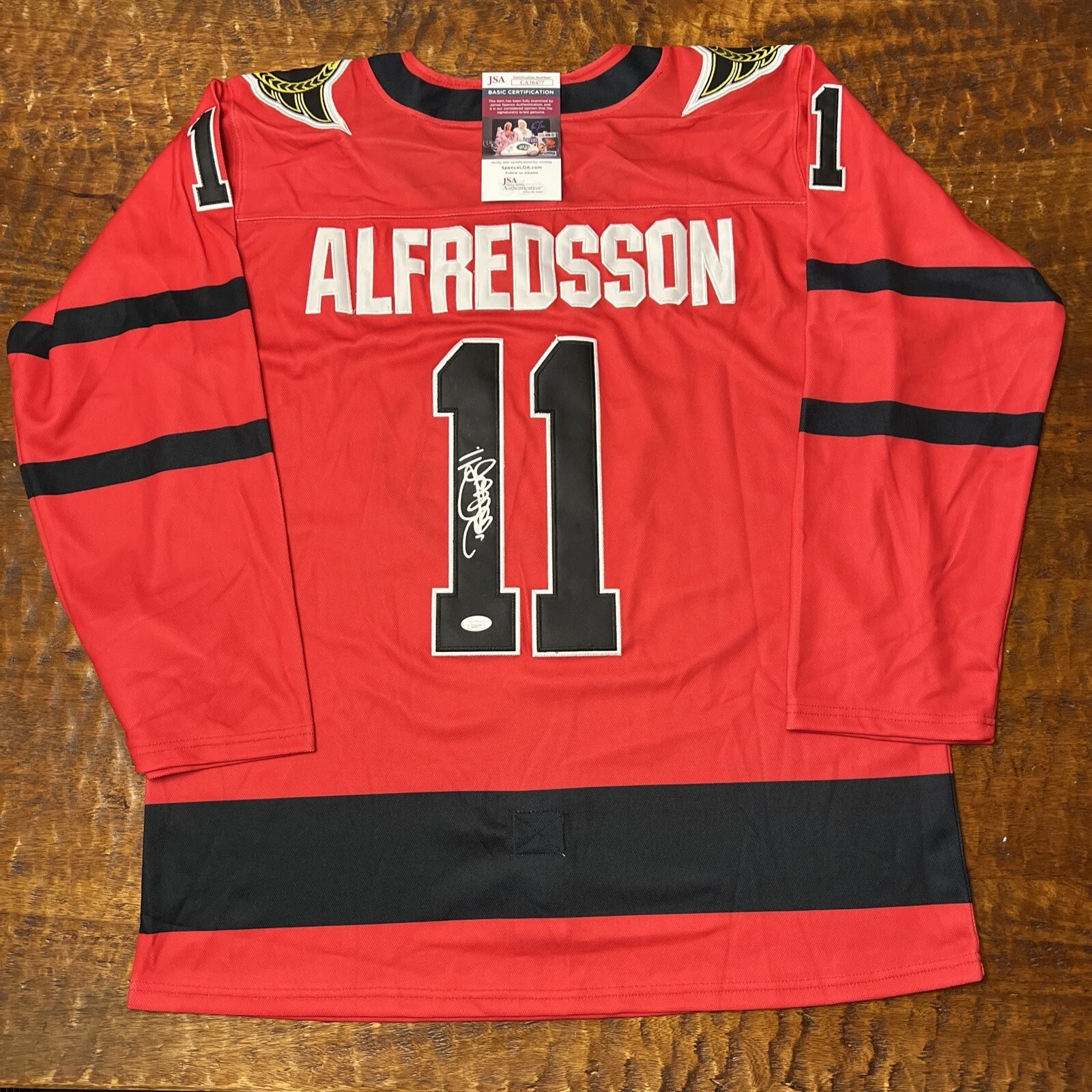 Daniel Alfredsson Signed Ottawa Senators Jersey JSA Coa Autographed
