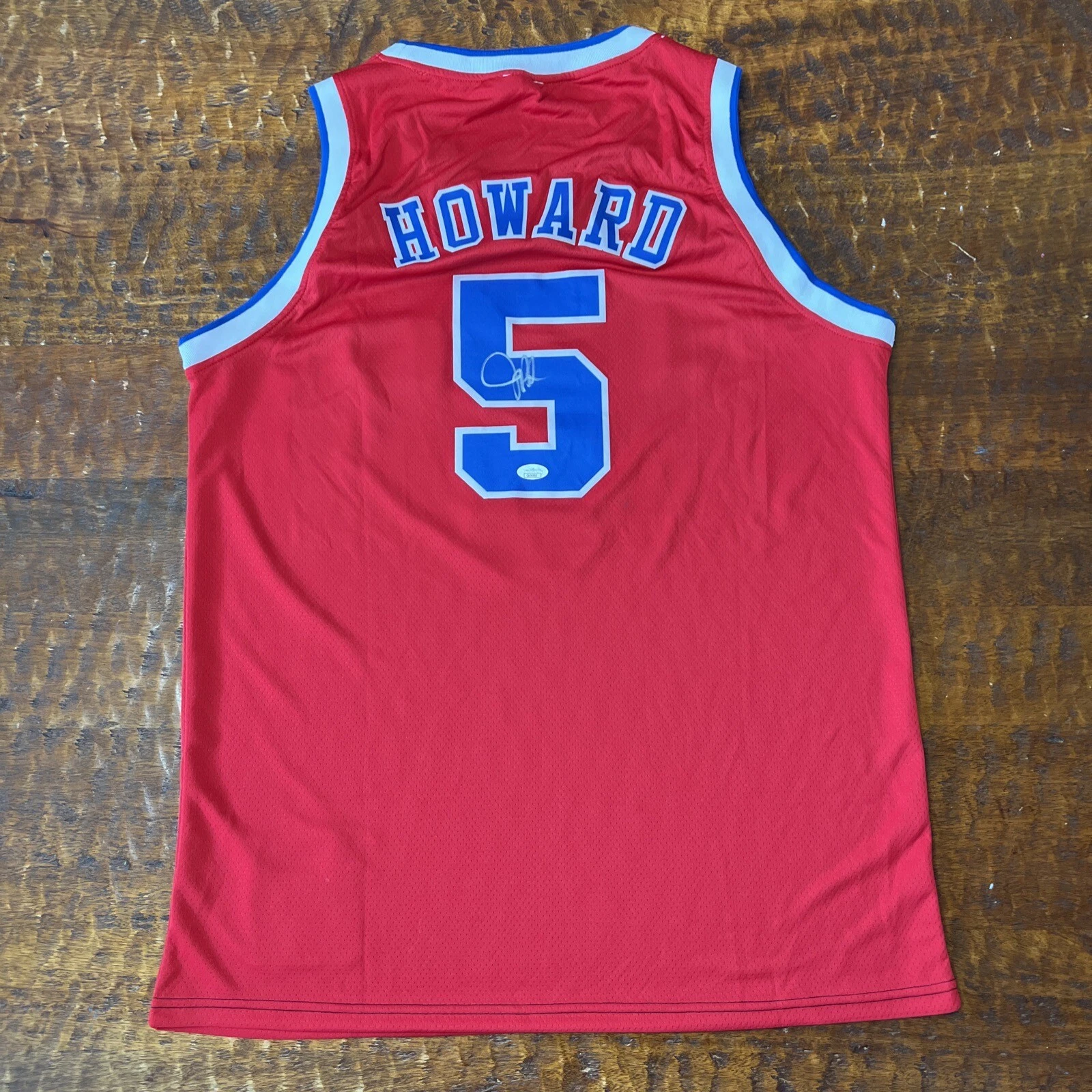 Juwan Howard Signed Washington Bullets Jersey JSA Coa Autographed