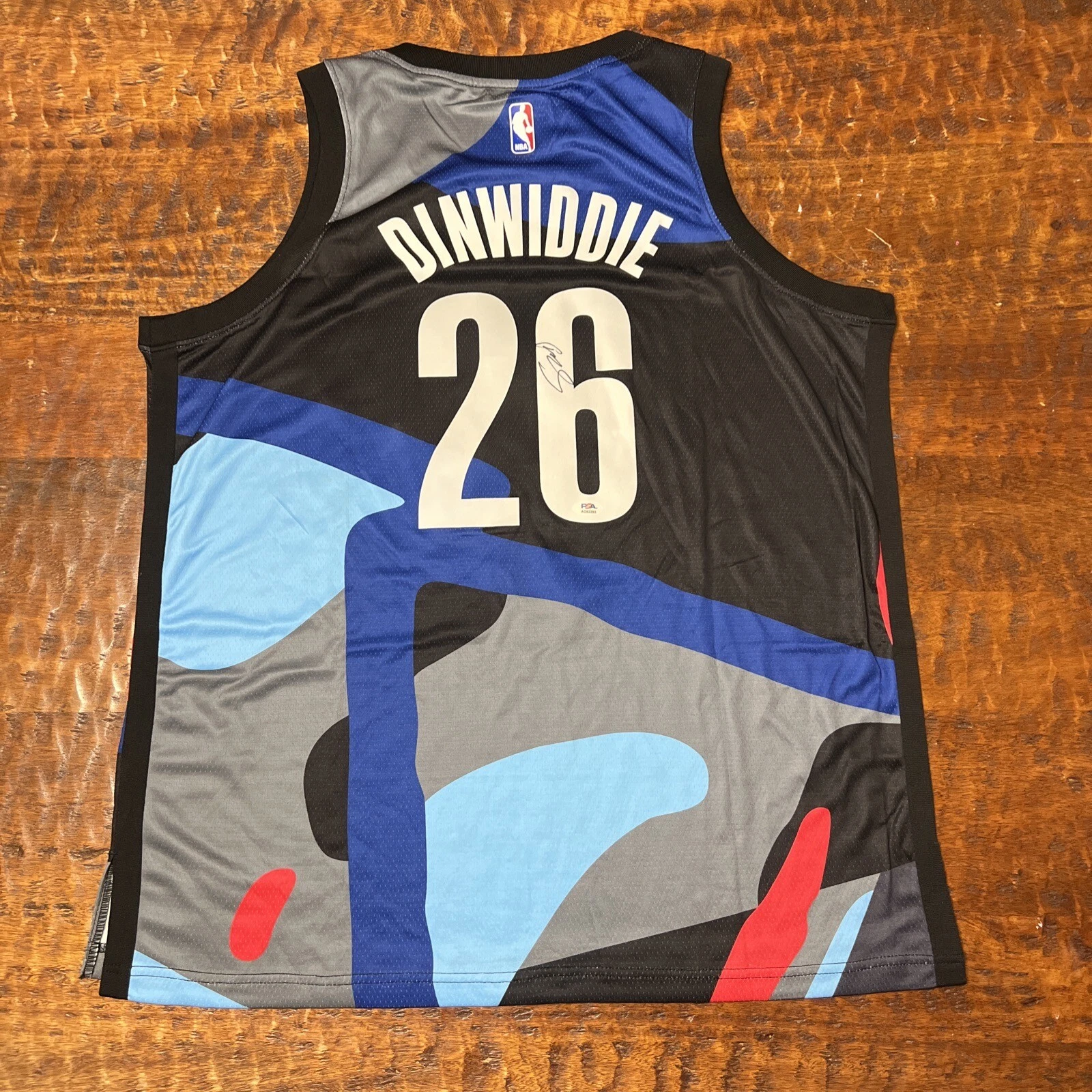 Spencer Dinwiddie Signed Brooklyn Nets Jersey PSA DNA Autographed