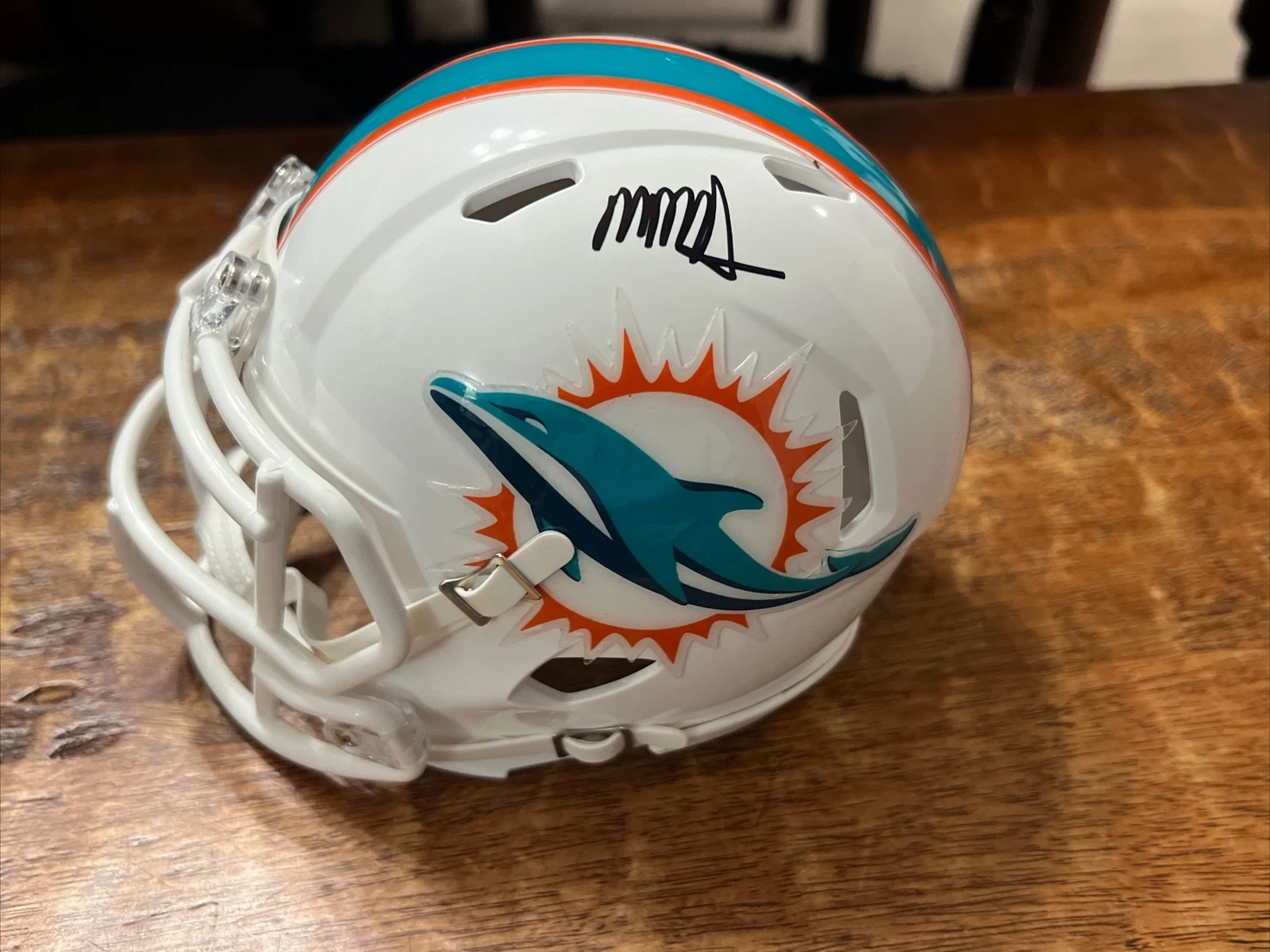 Mike McDaniel Signed Miami Dolphins Mini Helmet PSA DNA Autographed