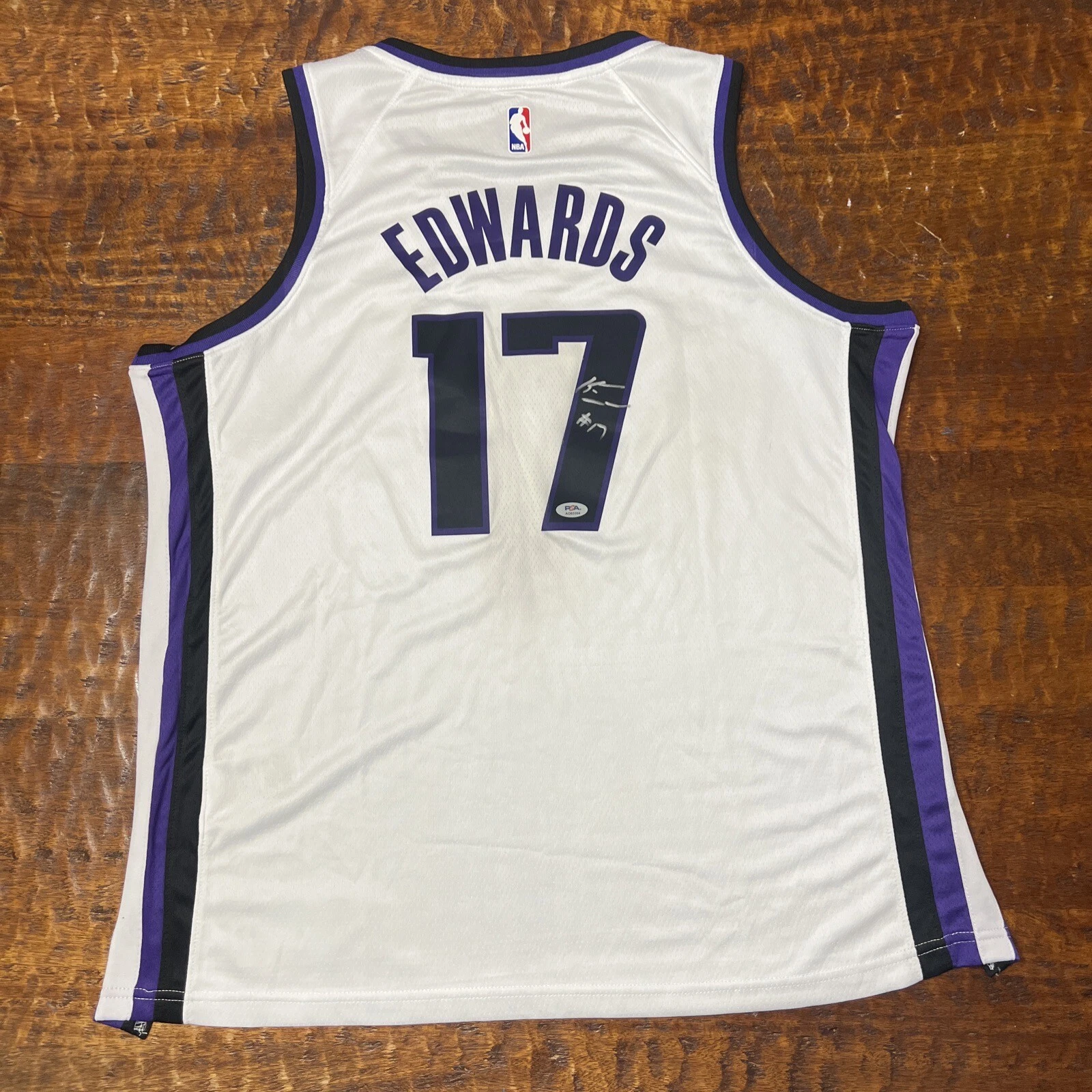 Kessler Edwards Signed Sacramento Kings Jersey PSA DNA Autographed