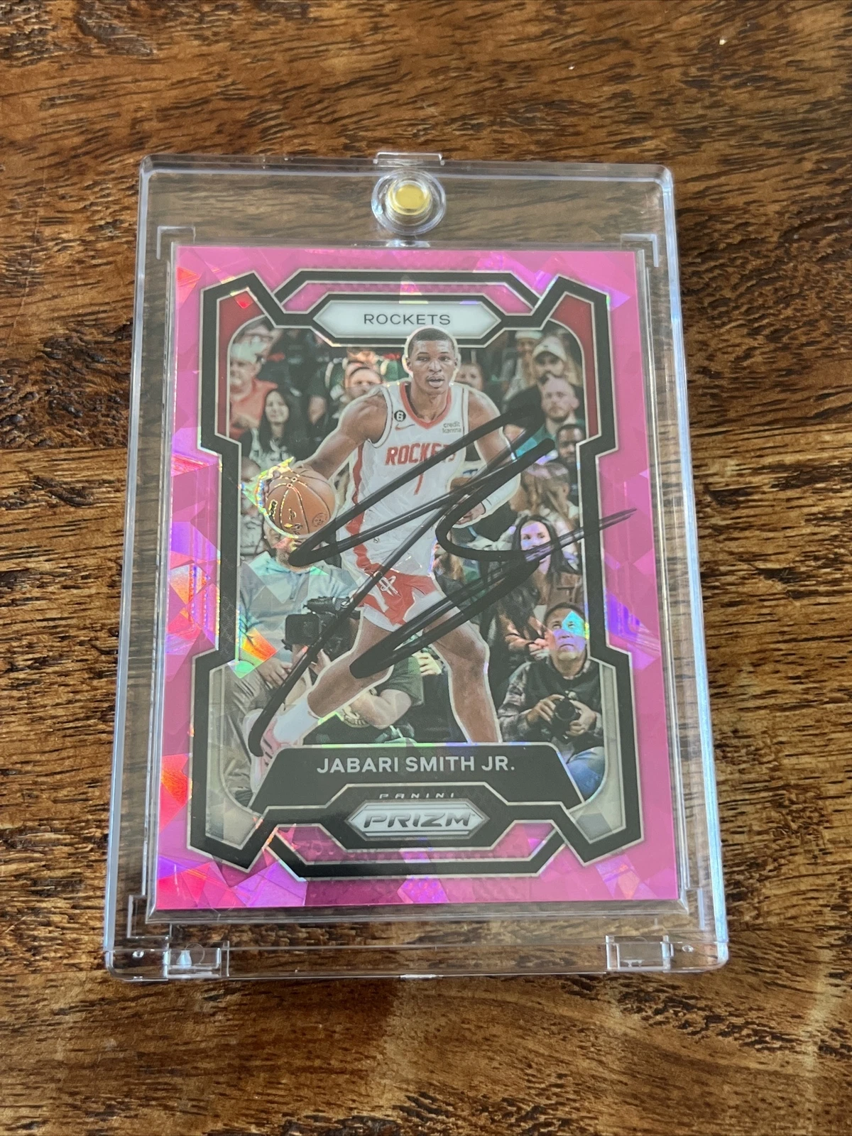 Jabari Smith Jr IP Signed Panini Prizm Card JSA Coa Autographed Rockets