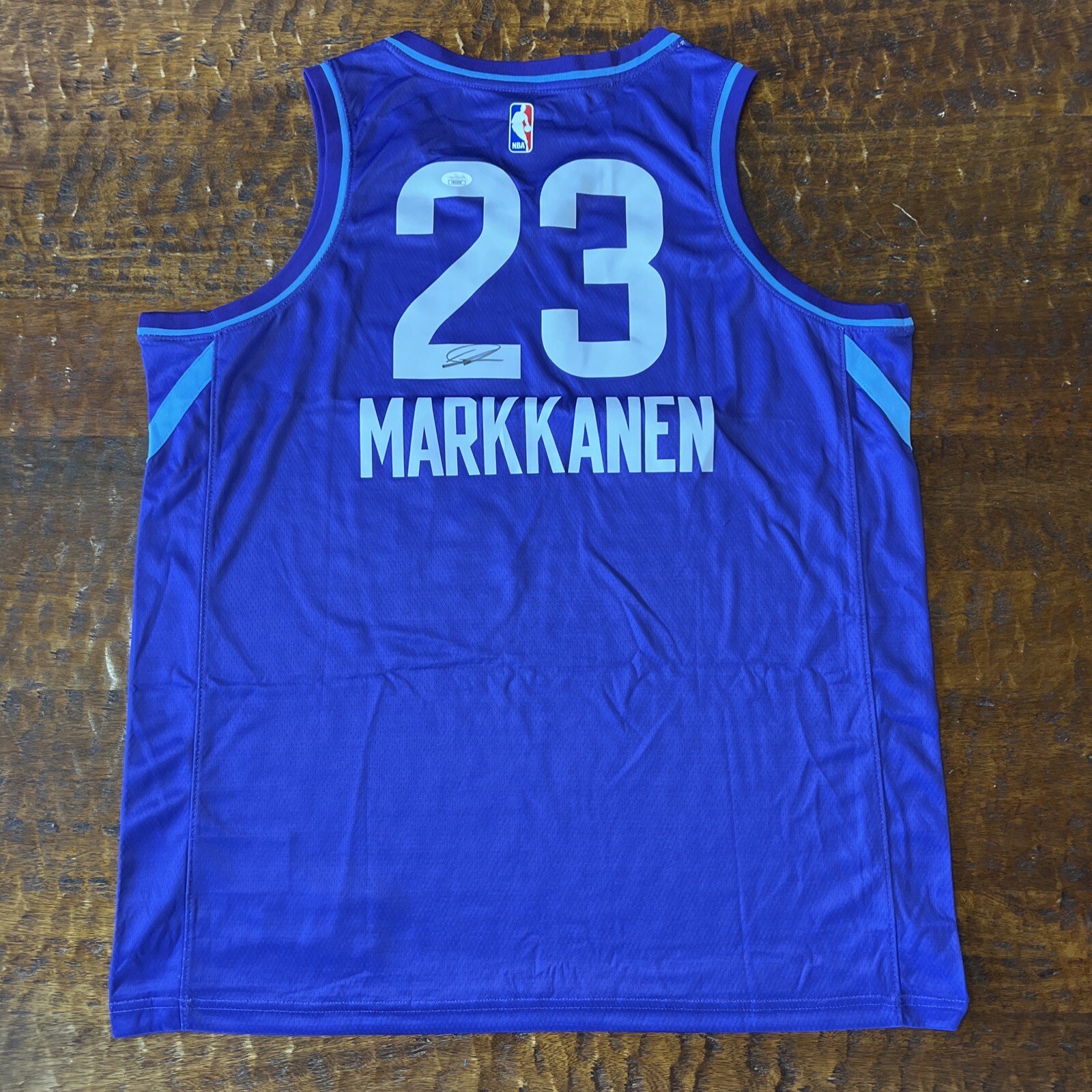 Lauri Markkanen Signed Utah Jazz Jersey JSA Coa Autographed
