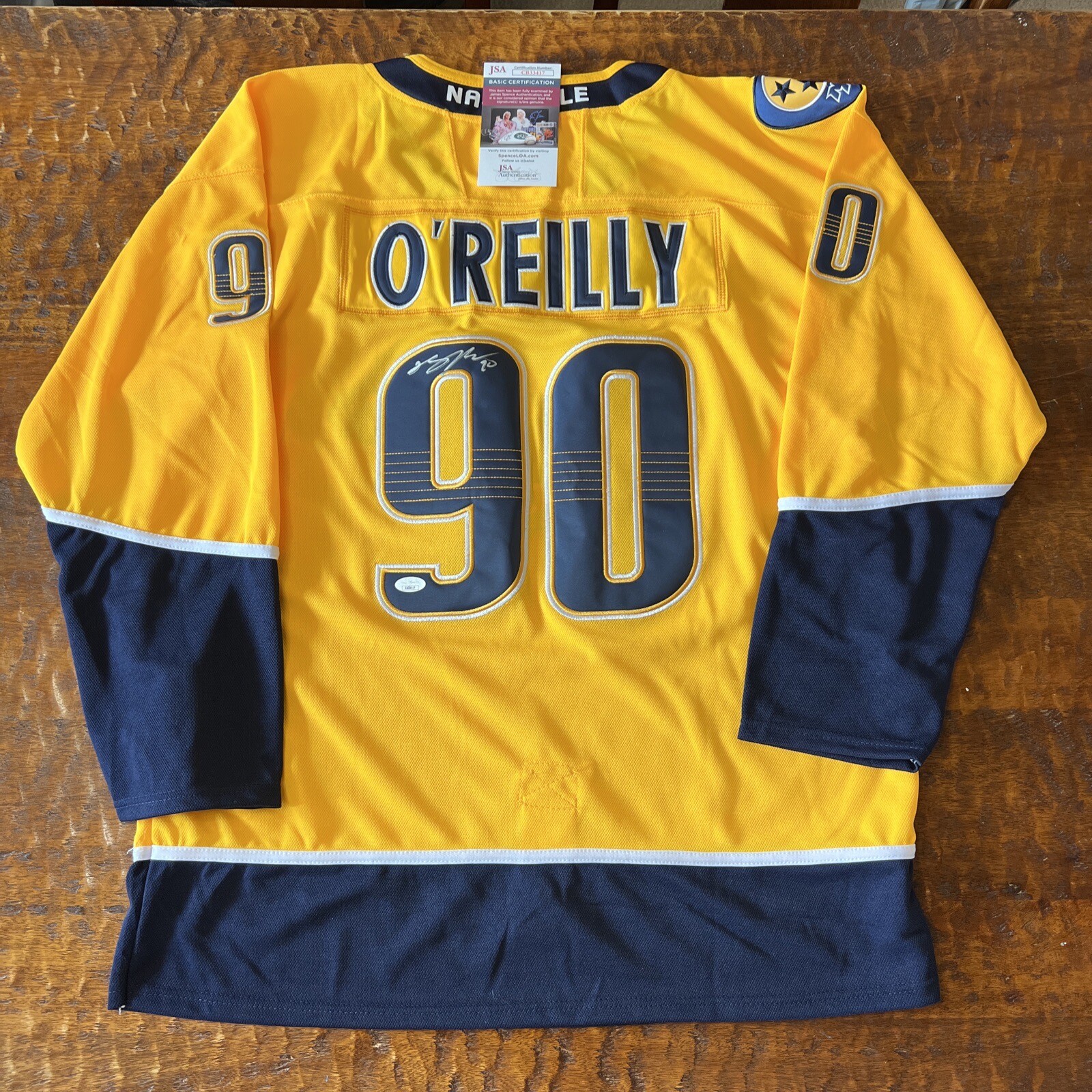 Ryan O'Reilly Signed Nashville Predators Jersey JSA Coa Autographed