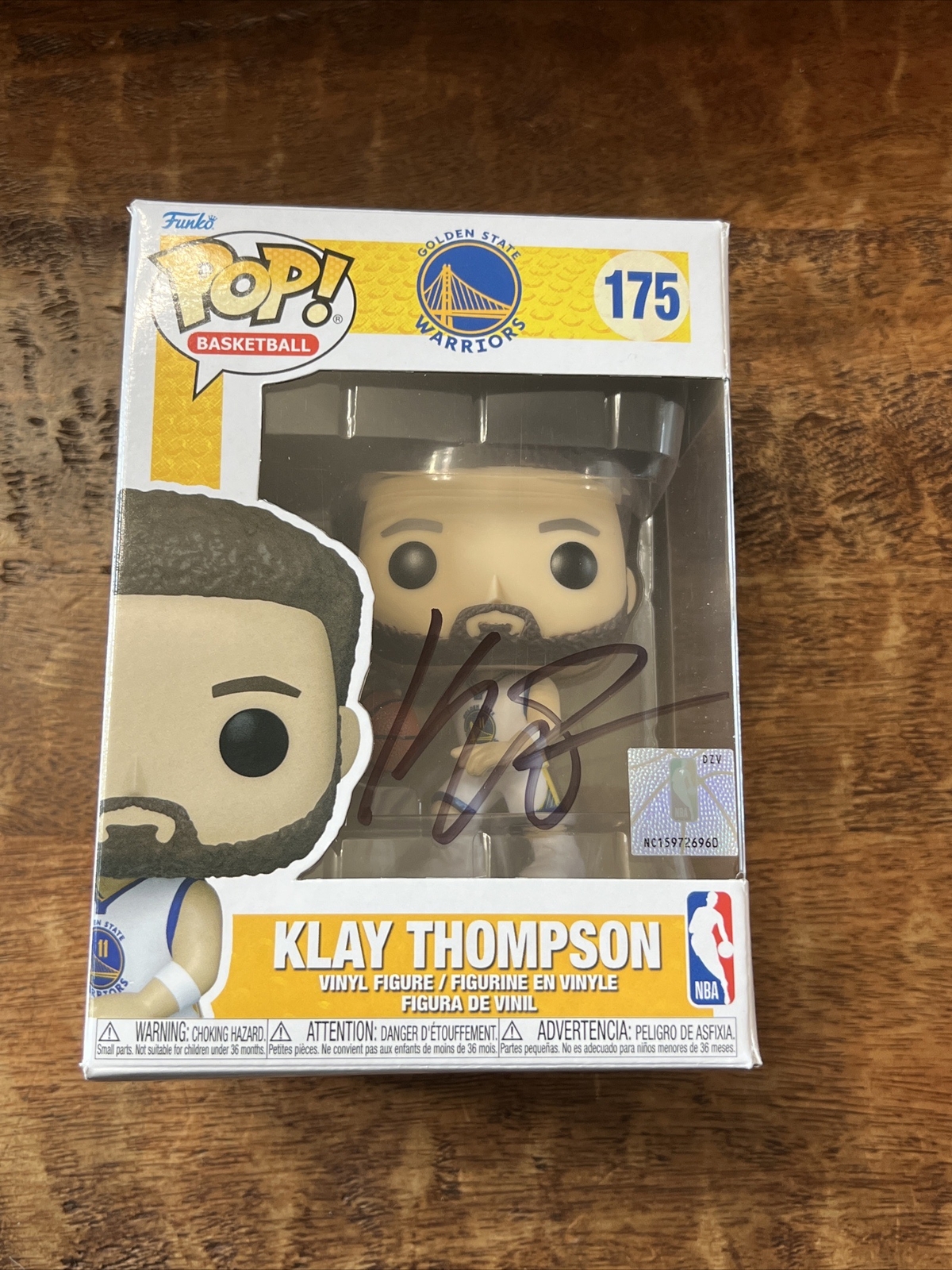 Klay Thompson Signed Funko POP JSA Coa Autographed Warriors