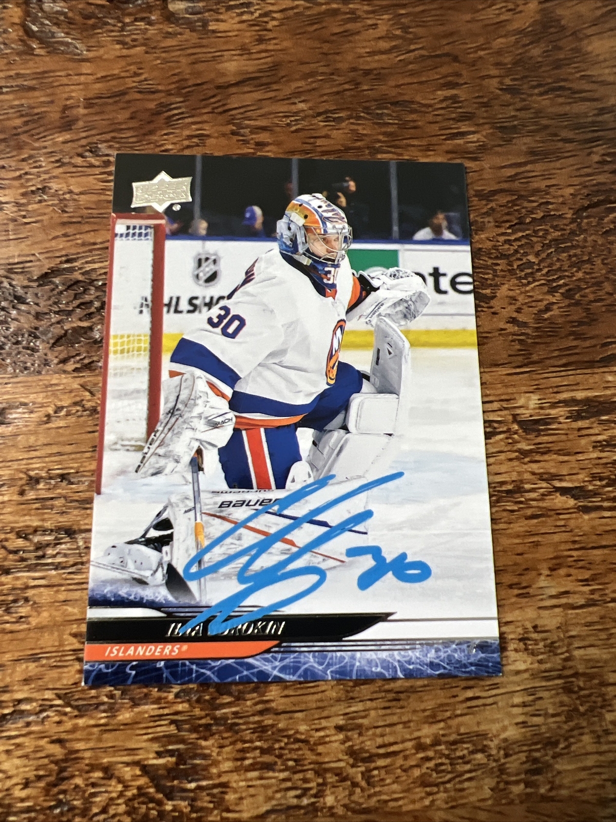 Ilya Sorokin IP Signed 2024-25 Upper Deck Card Islanders Autographed