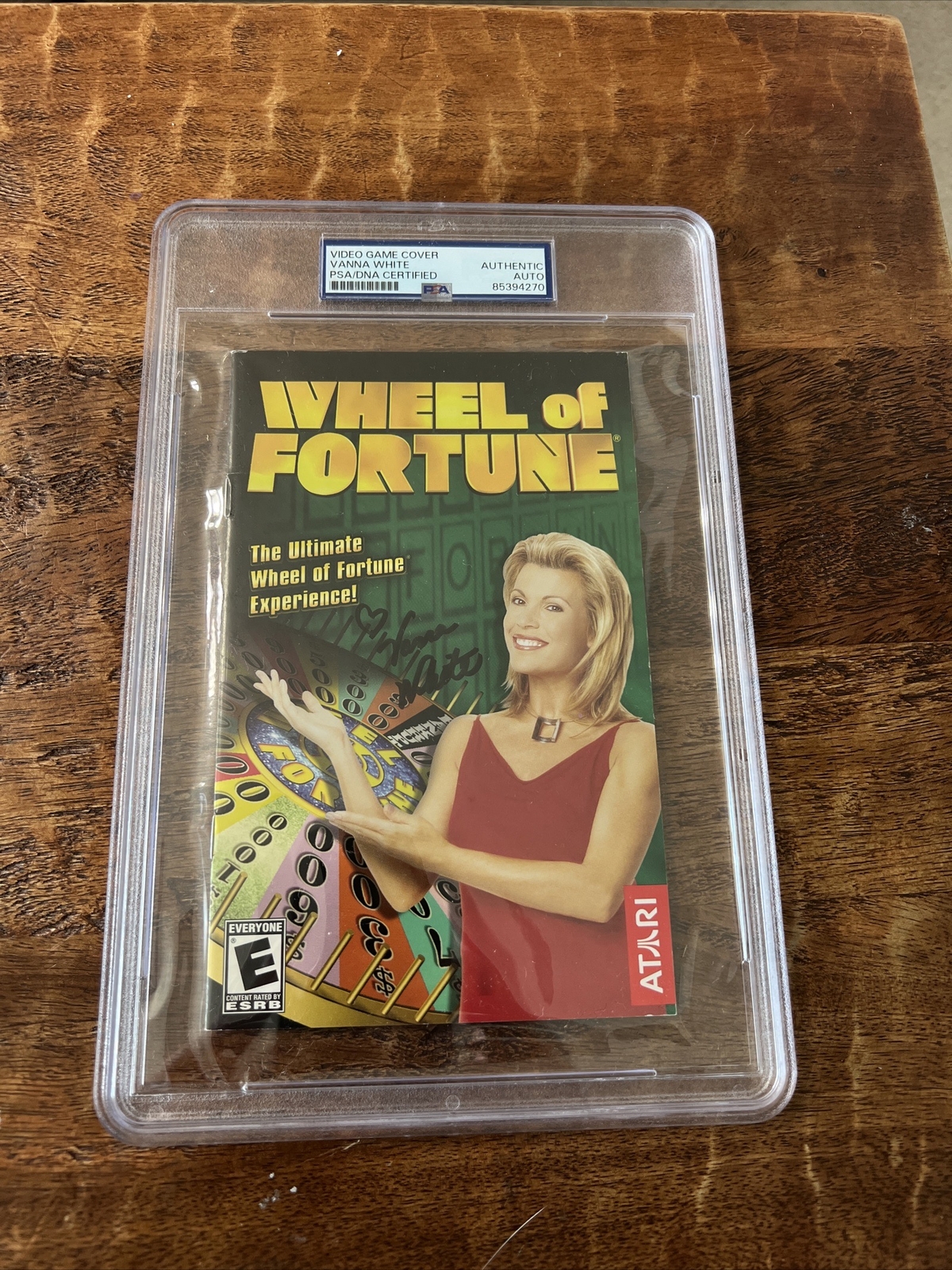 Vanna White Signed Wheel Of Fortune Video Game Cover PSA/DNA Autographed