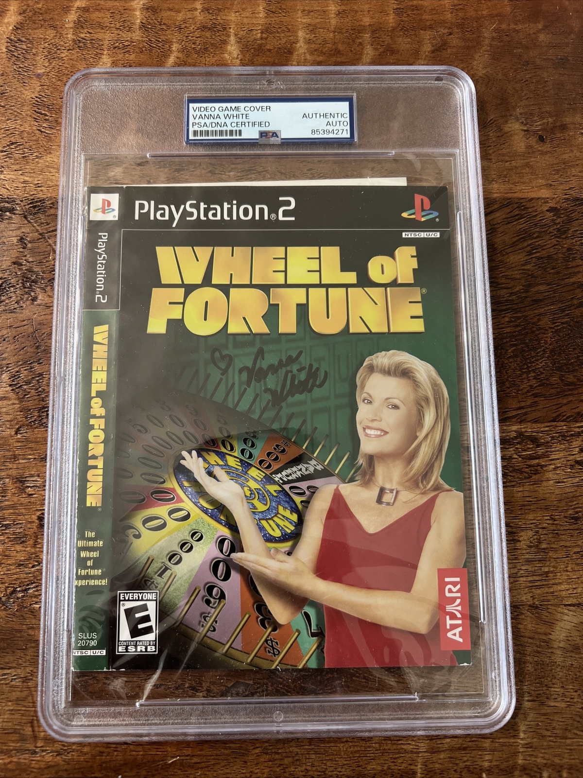 Vanna White Signed Wheel Of Fortune PlayStation 2 Game Cover PSA/DNA Autographed
