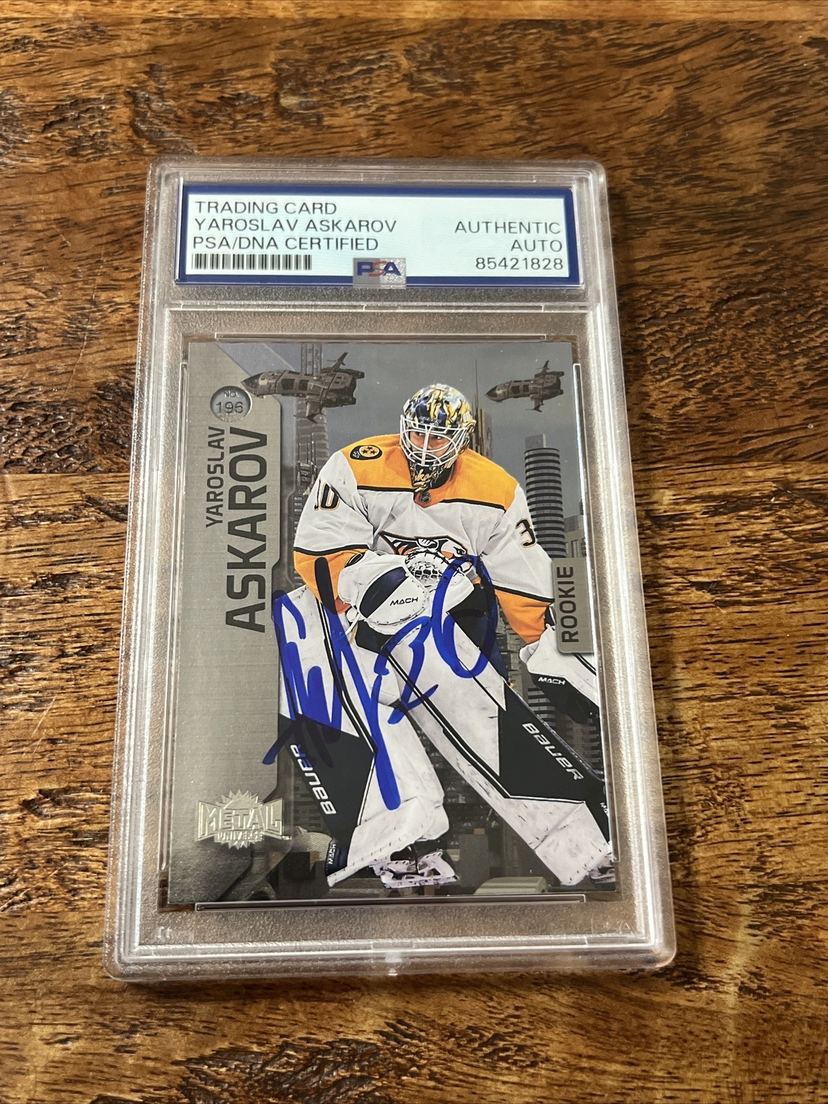 Yaroslav Askarov IP Signed Skybox Metal RC Card PSA DNA Coa Slab Autographed