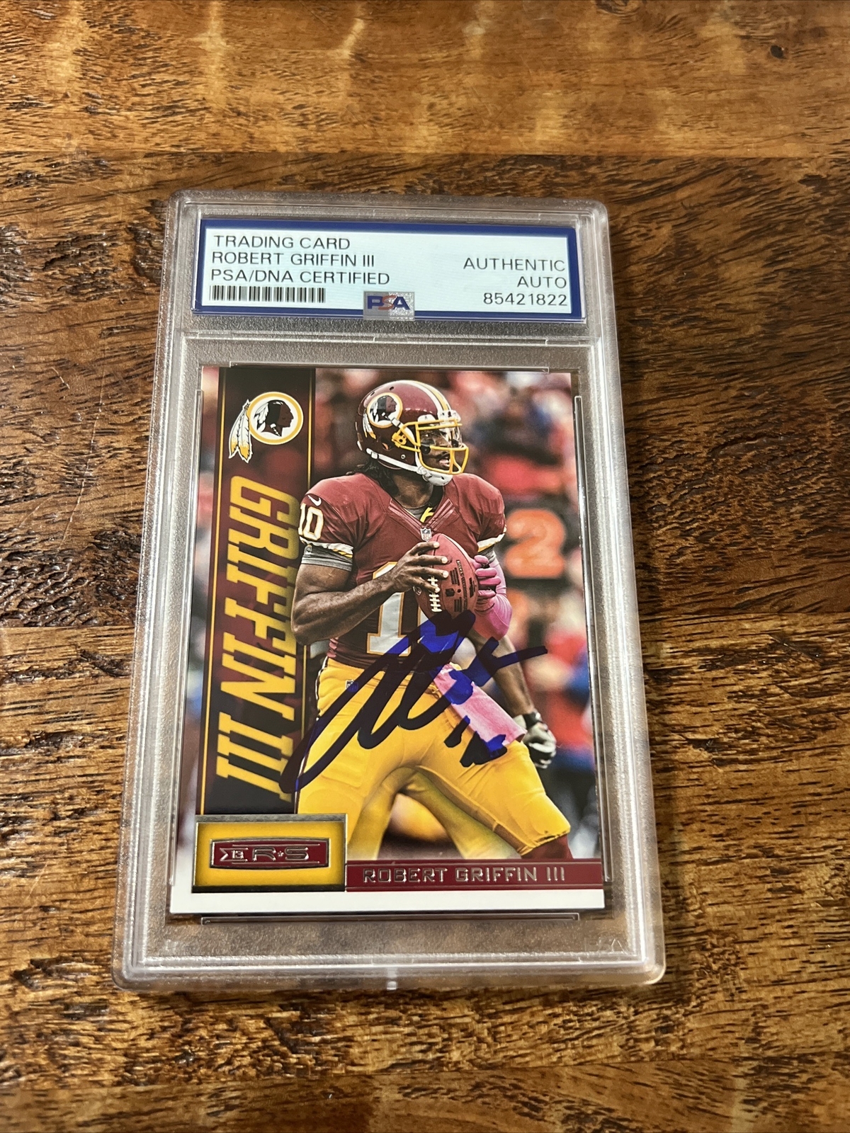 Robert Griffin III IP Signed Panini Card PSA DNA Coa Slab Autographed Redskins