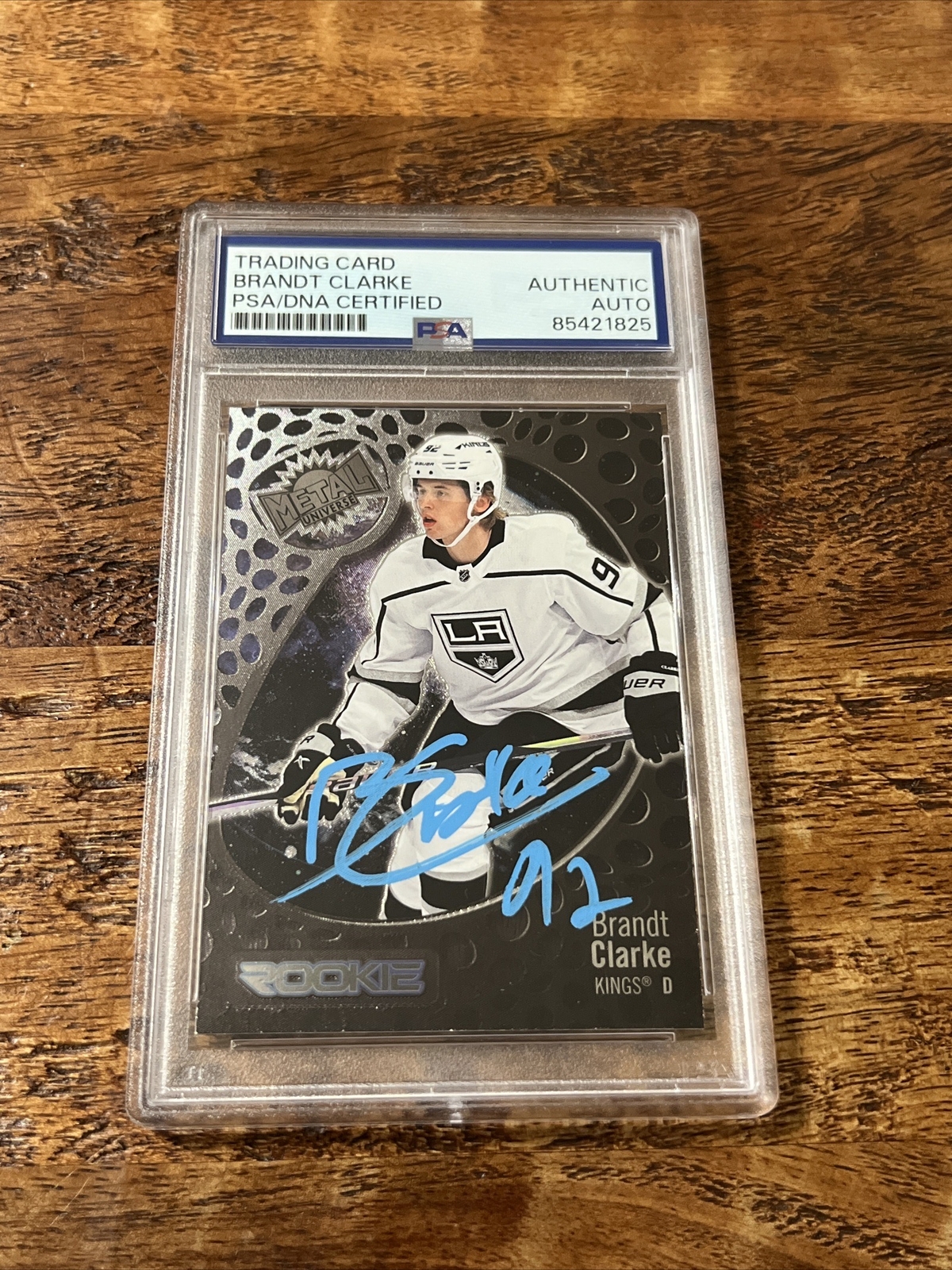 Brandt Clarke IP Signed Skybox Metal RC Card PSA DNA Coa Slab Autographed Kings