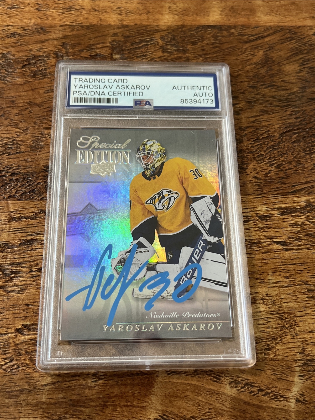 Yaroslav Askarov IP Signed Upper Deck RC Card PSA DNA Coa Slab Autographed