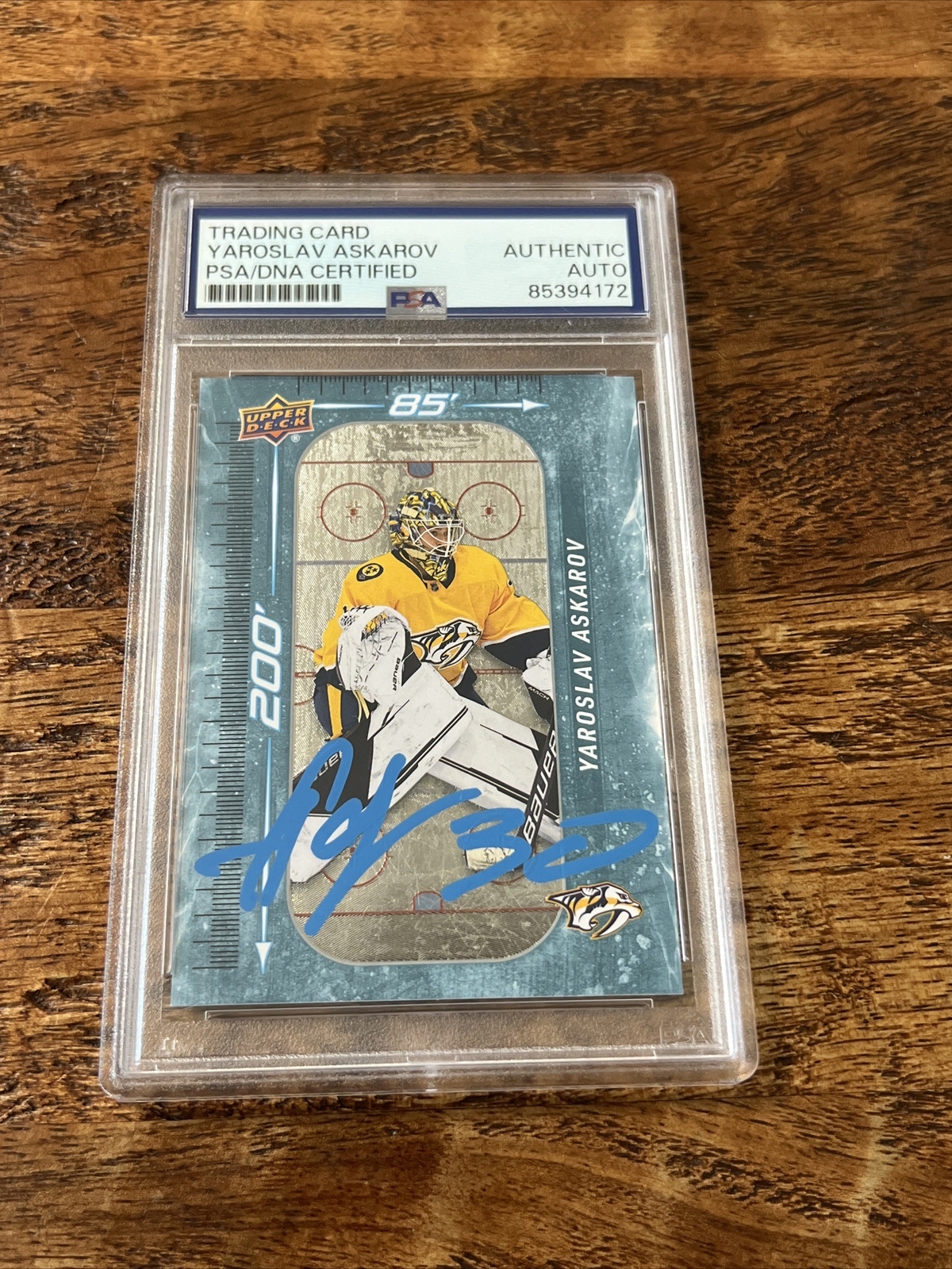 Yaroslav Askarov IP Signed Upper Deck RC Card PSA DNA Coa Slab Autographed