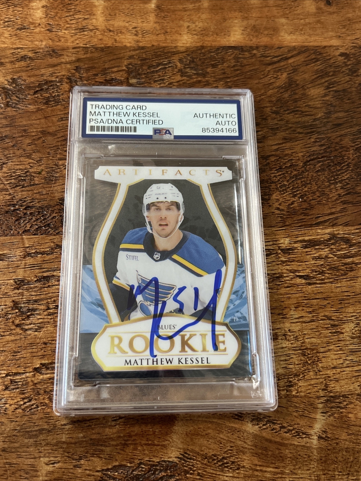 Matthew Kessel IP Signed UD Artifacts RC Card Psa Dna Coa Slab Blues Autographed