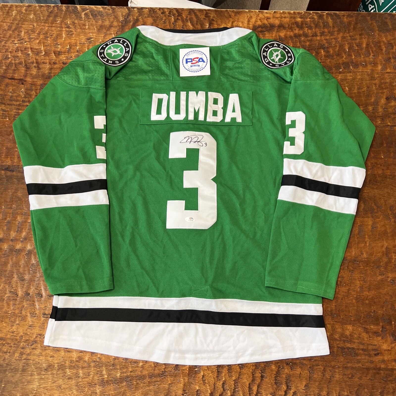 Matt Dumba Signed Dallas Stars Jersey PSA DNA Autographed