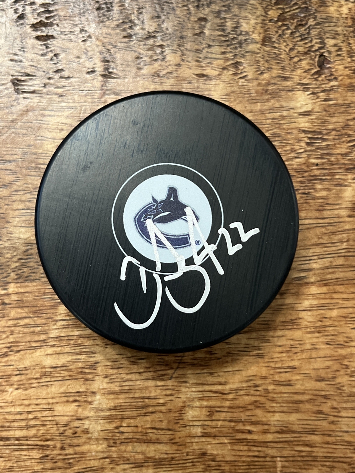 Daniel Sedin Signed Vancouver Canucks Hockey Puck PSA DNA Autographed