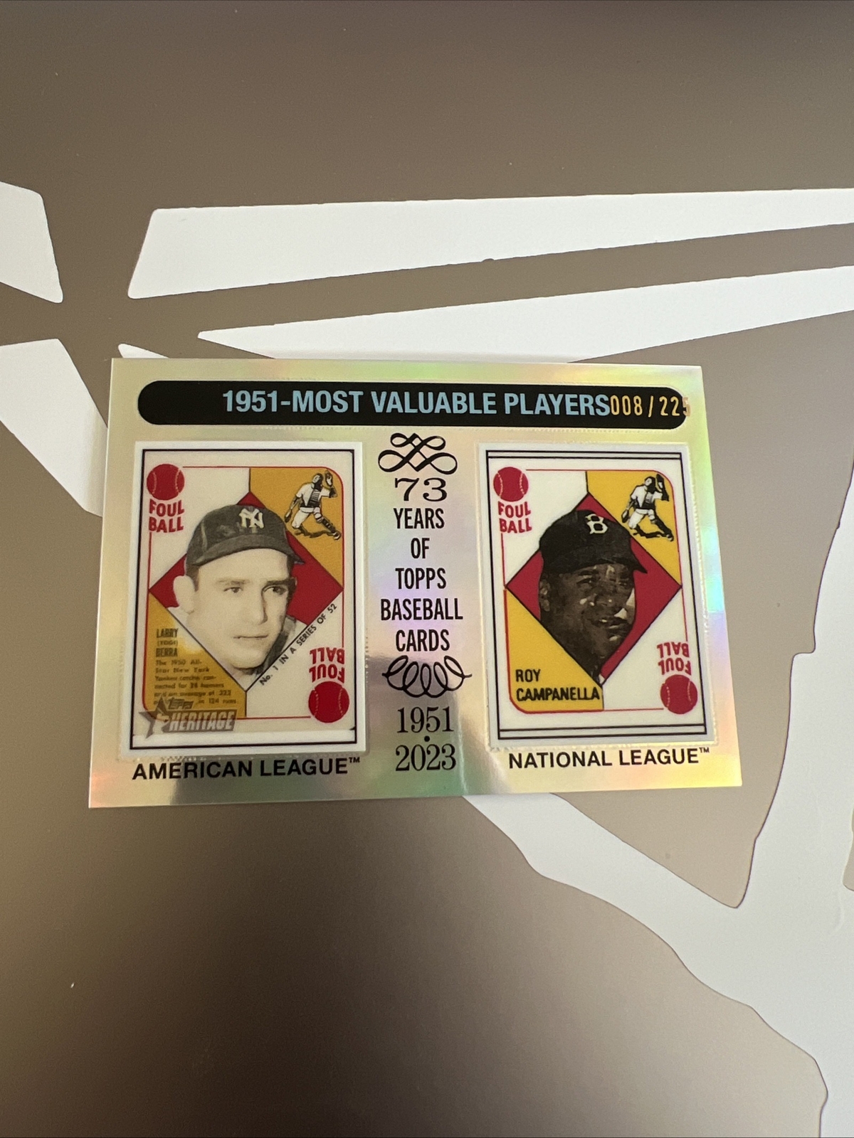 2024 Heritage High Number SILVER CHROME /225 #189 Yogi Berra & Roy Campanella
