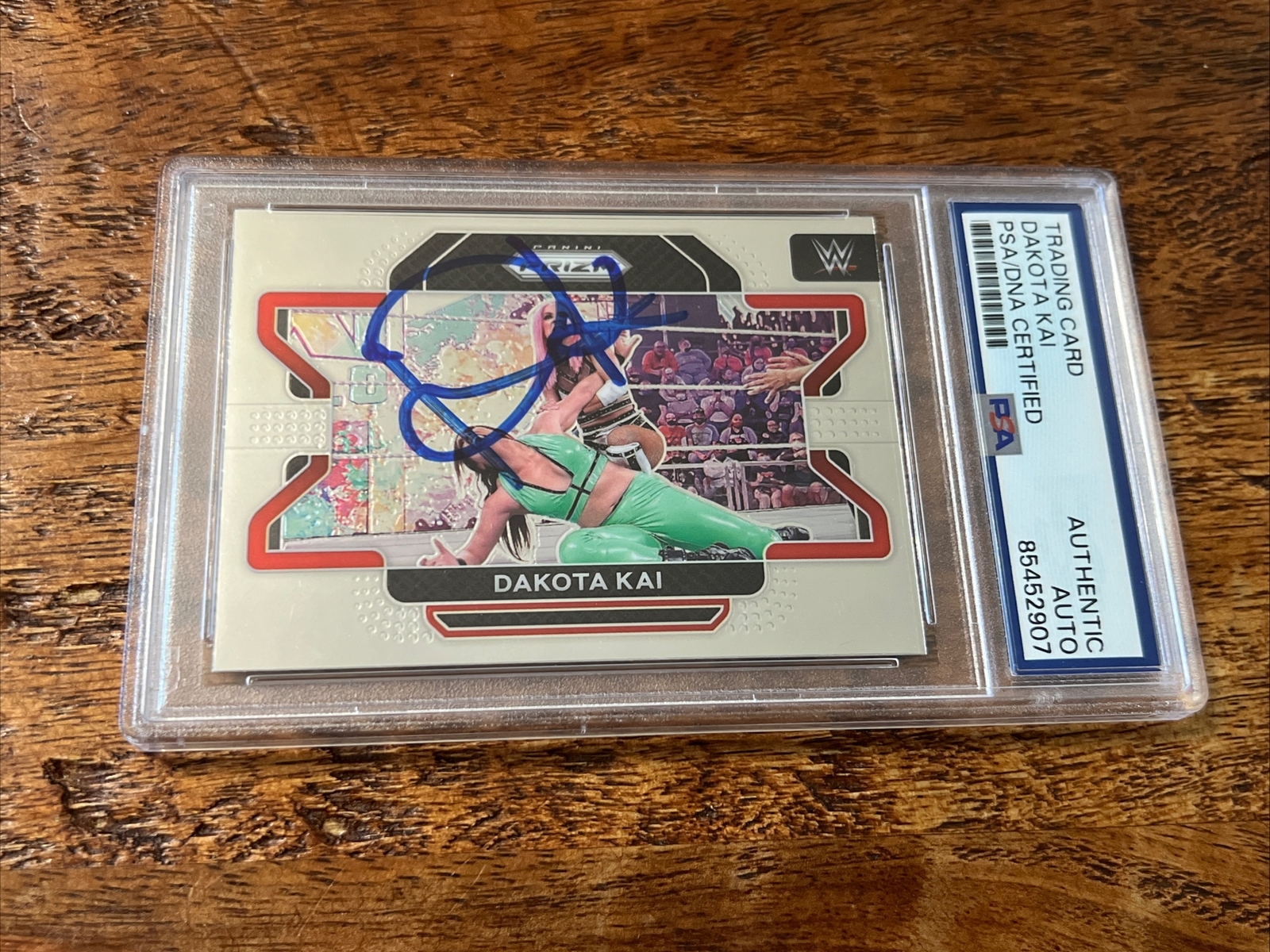 Dakota Kai IP Signed Prizm Card Psa Dna Coa Slab Autographed WWE
