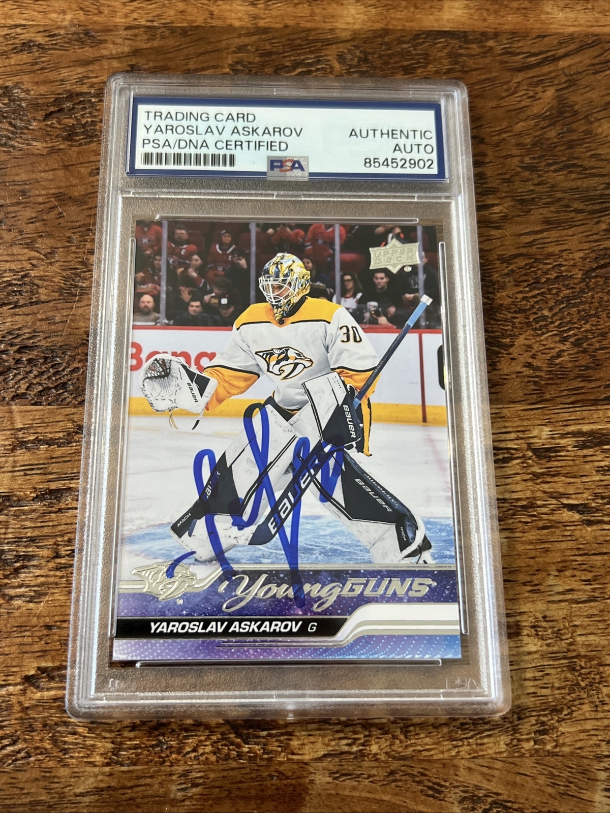 Yaroslav Askarov IP Signed UD Young Guns Card Psa Dna Coa Slab Autographed