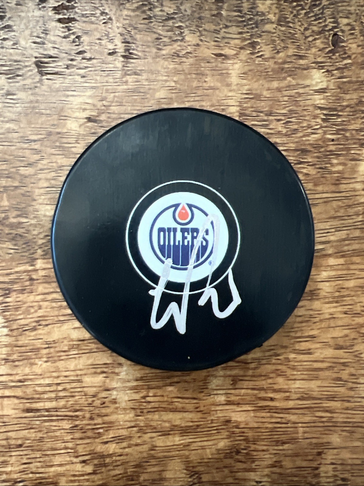 Corey Perry Signed Edmonton Oilers Puck JSA Coa Autographed