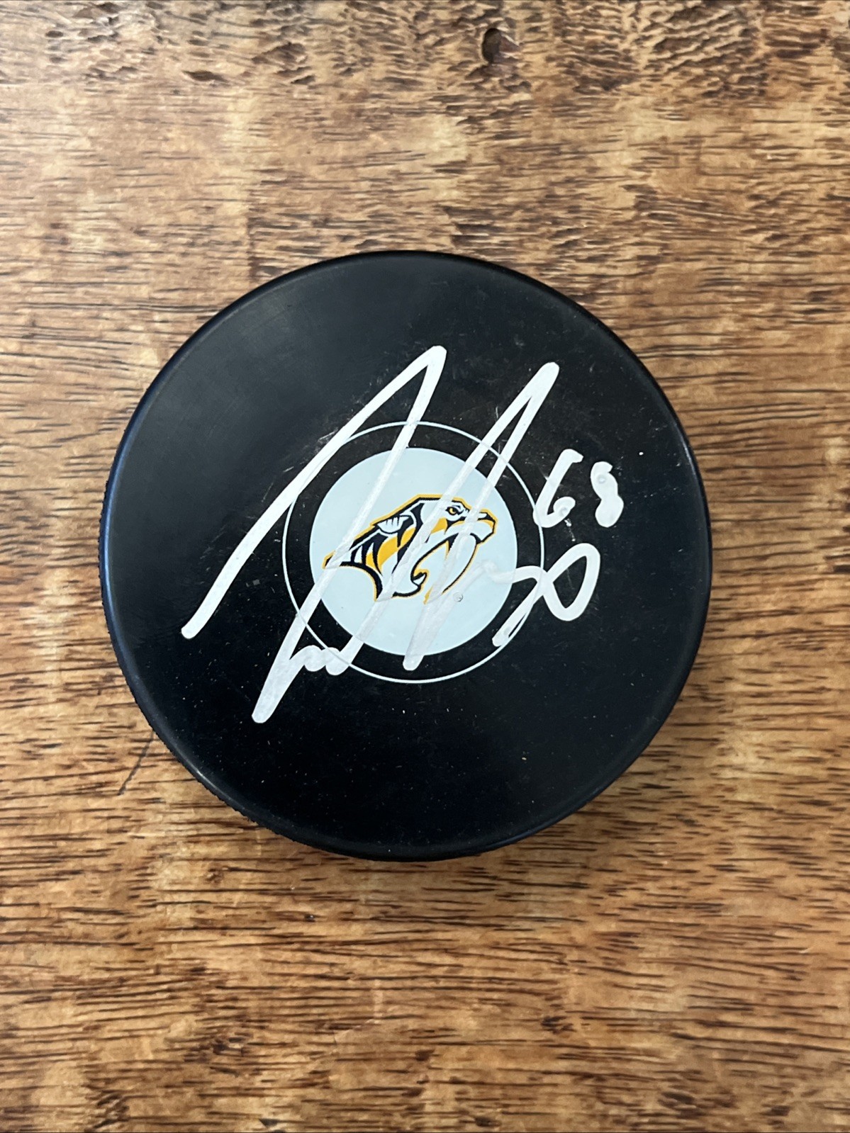 Zachary L'Heureux Signed Nashville Predators Puck JSA Coa Autographed