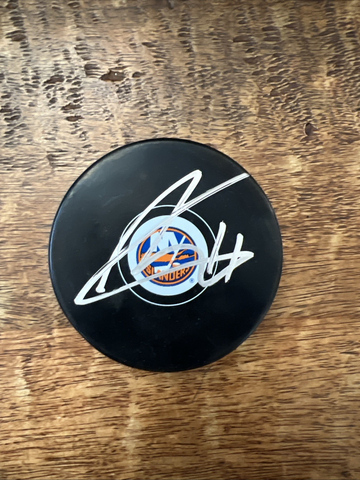 Anthony Duclair Signed New York Islanders Puck JSA Coa Autographed