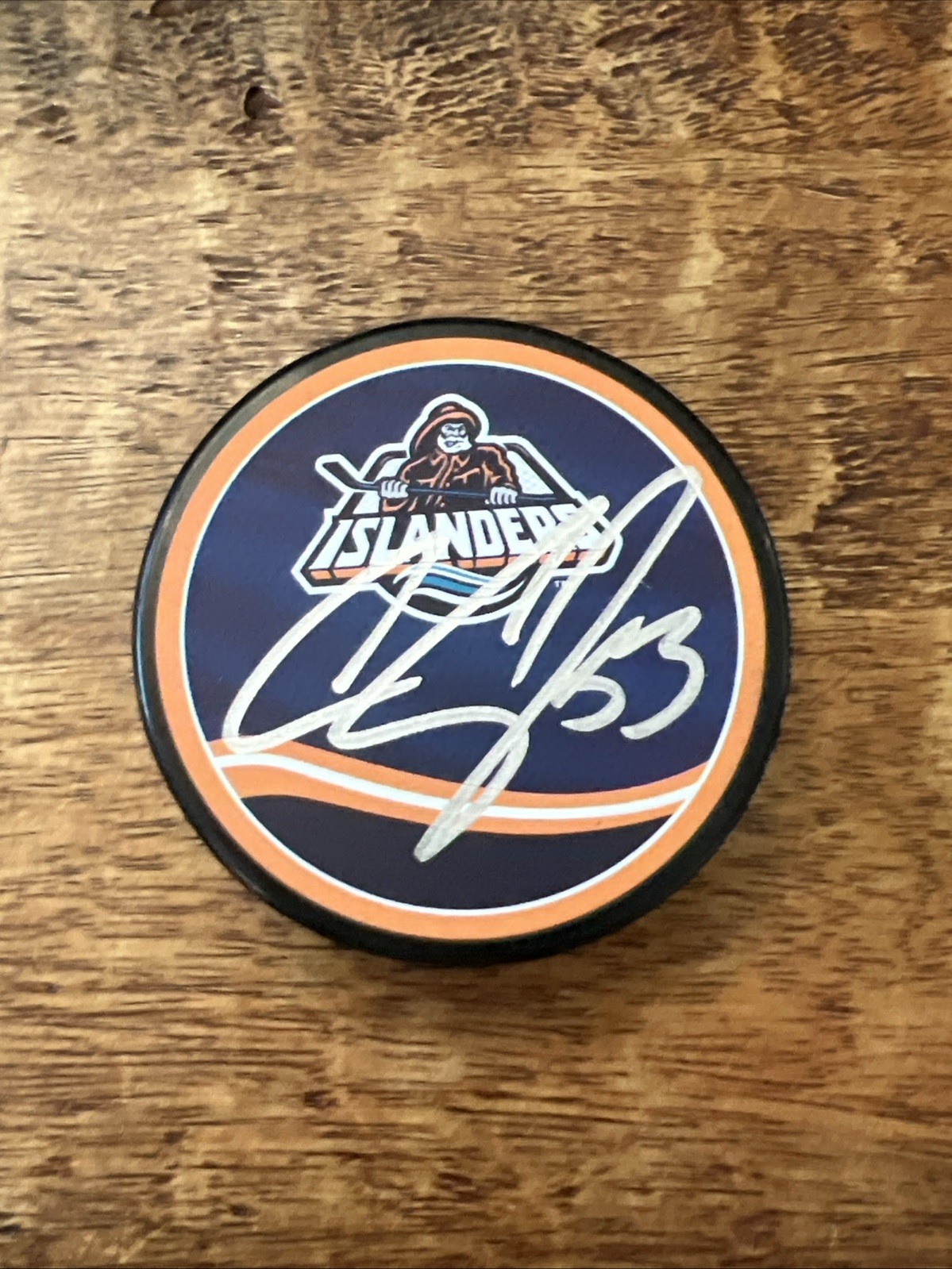 Casey Cizikas Signed New York Islanders Puck JSA Coa Autographed