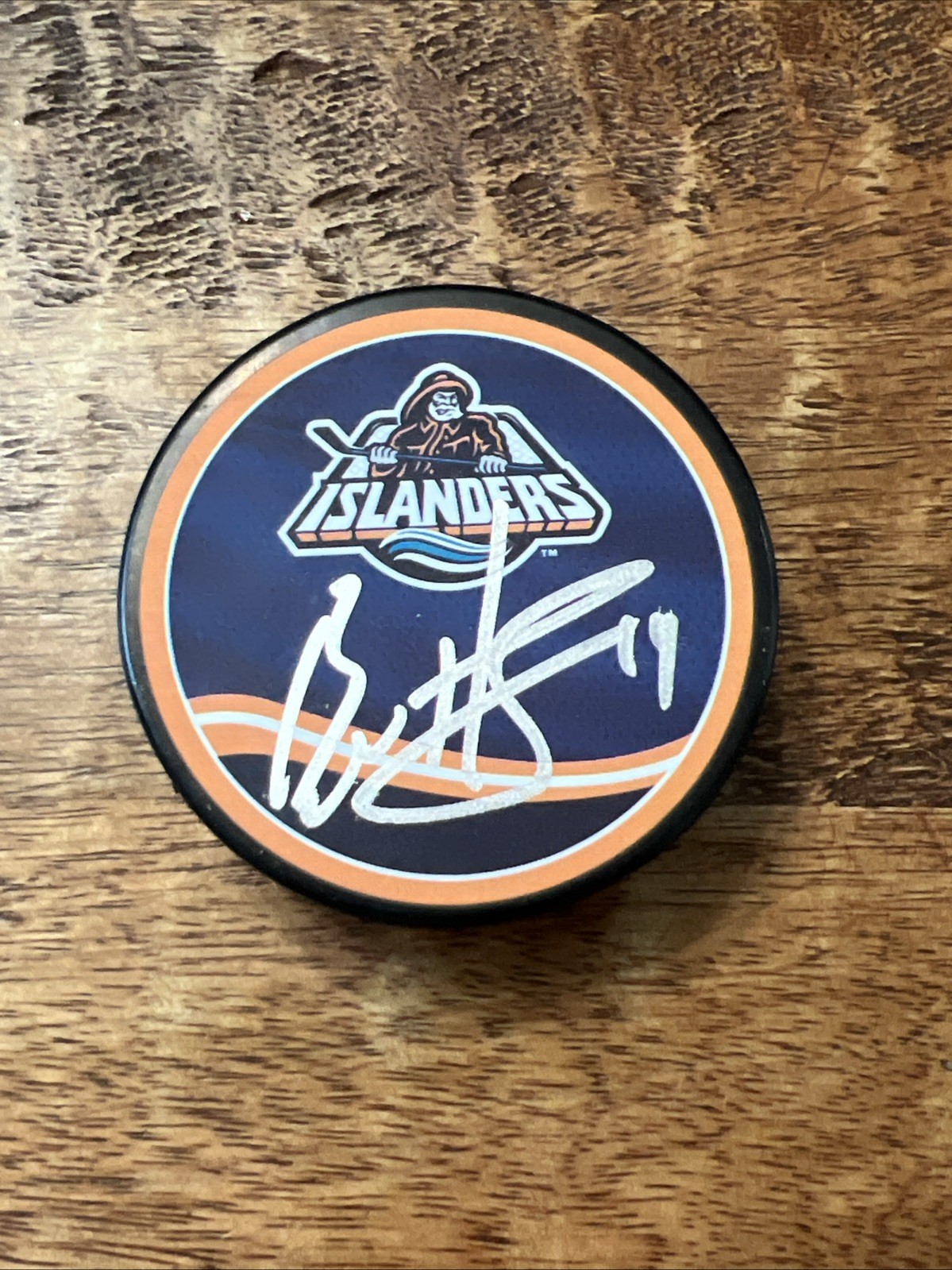 Bo Horvat Signed New York Islanders Puck JSA Coa Autographed