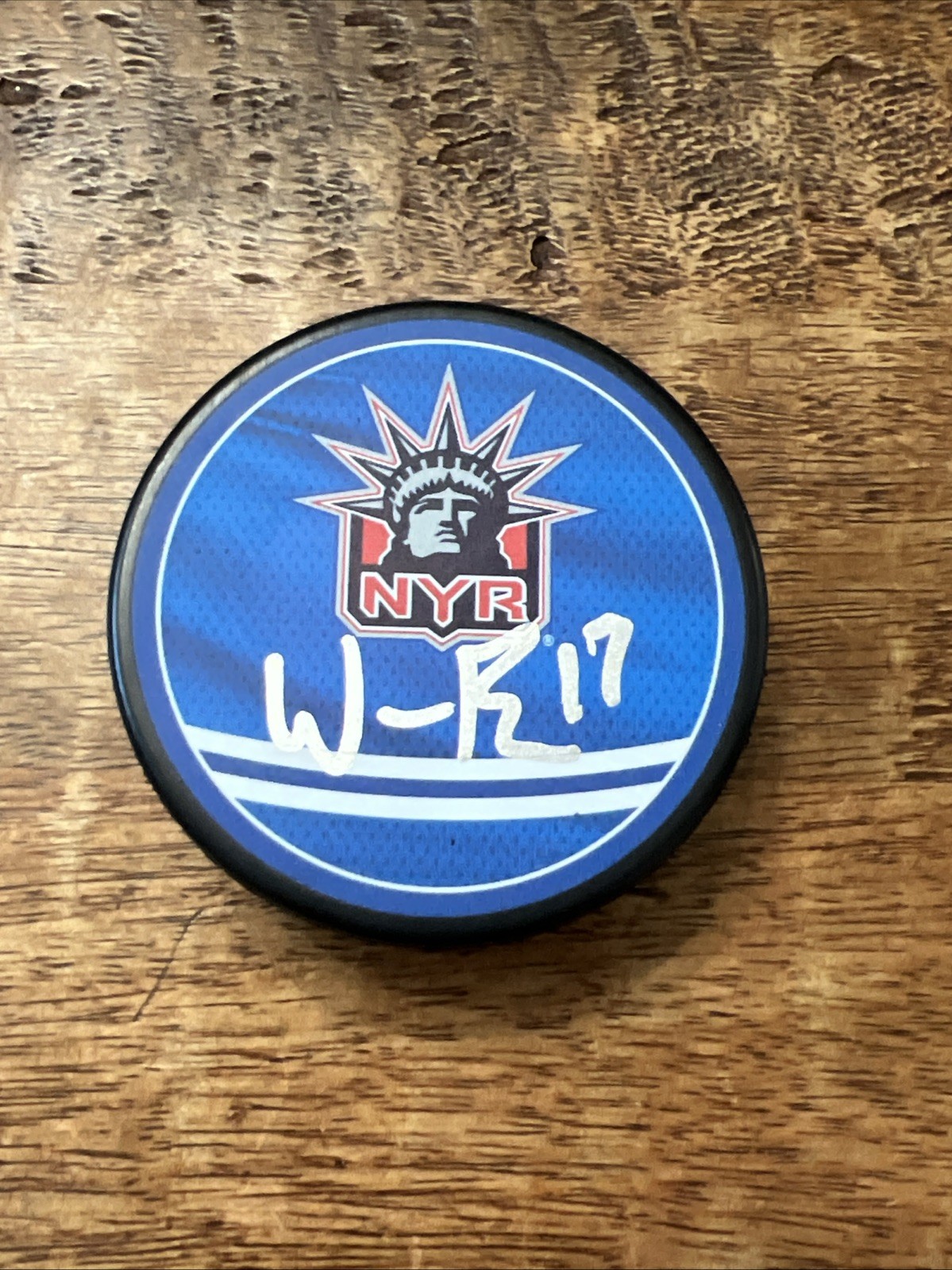 Will Borgen Signed New York Rangers Puck JSA Coa Autographed