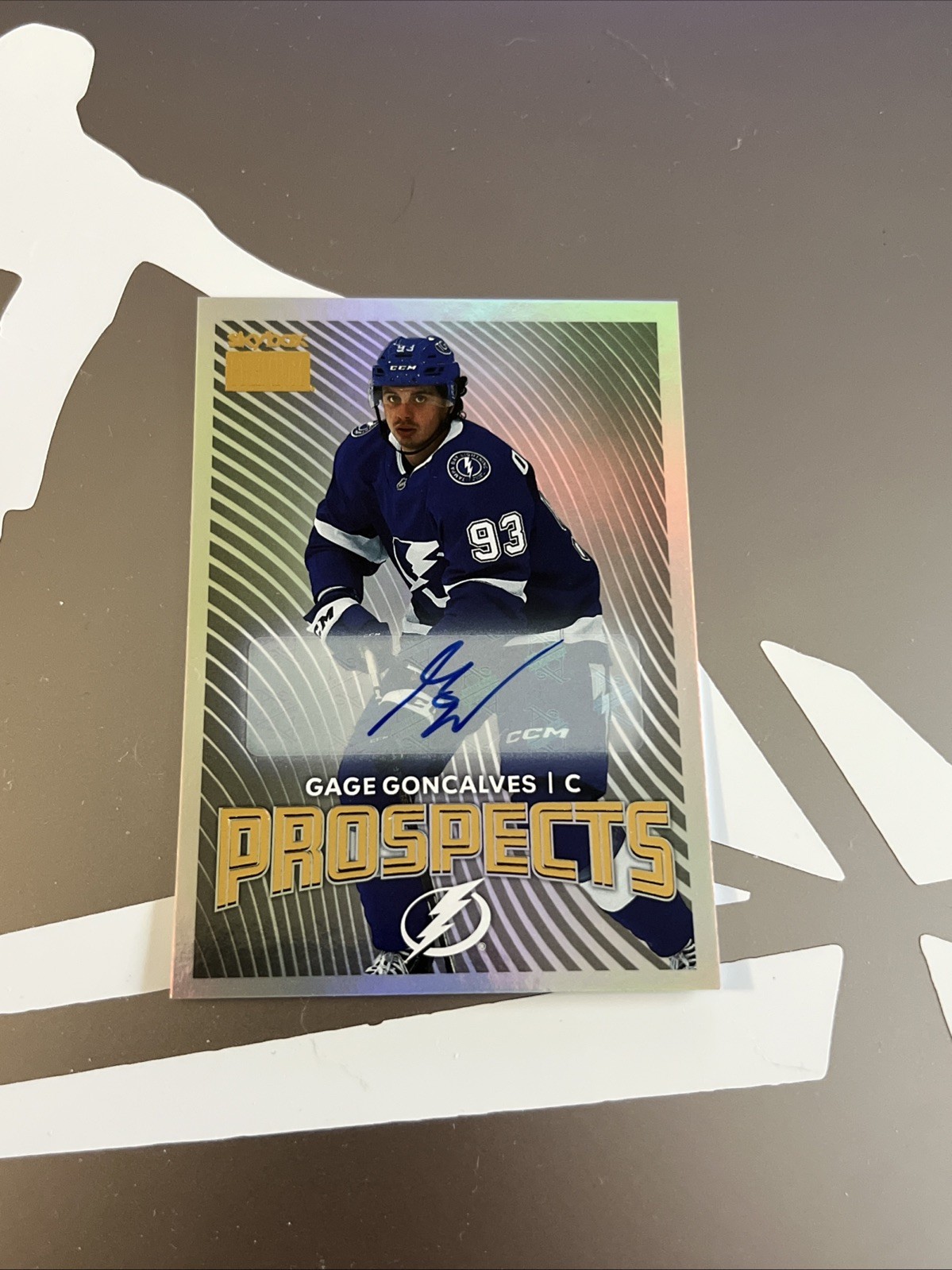 2024-25 SKYBOX METAL UNIVERSE HOCKEY Gage Goncalves Auto Premium Prospects RC