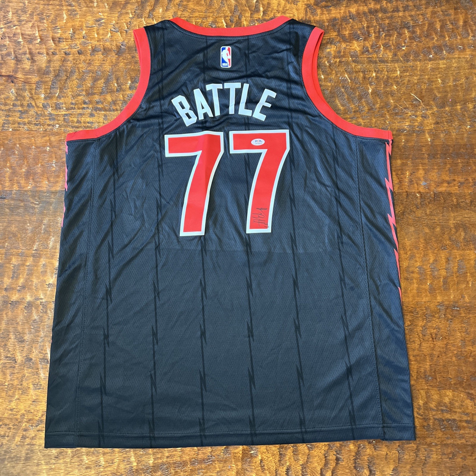 Jamison Battle Signed Toronto Raptors Jersey PSA DNA  Autographed