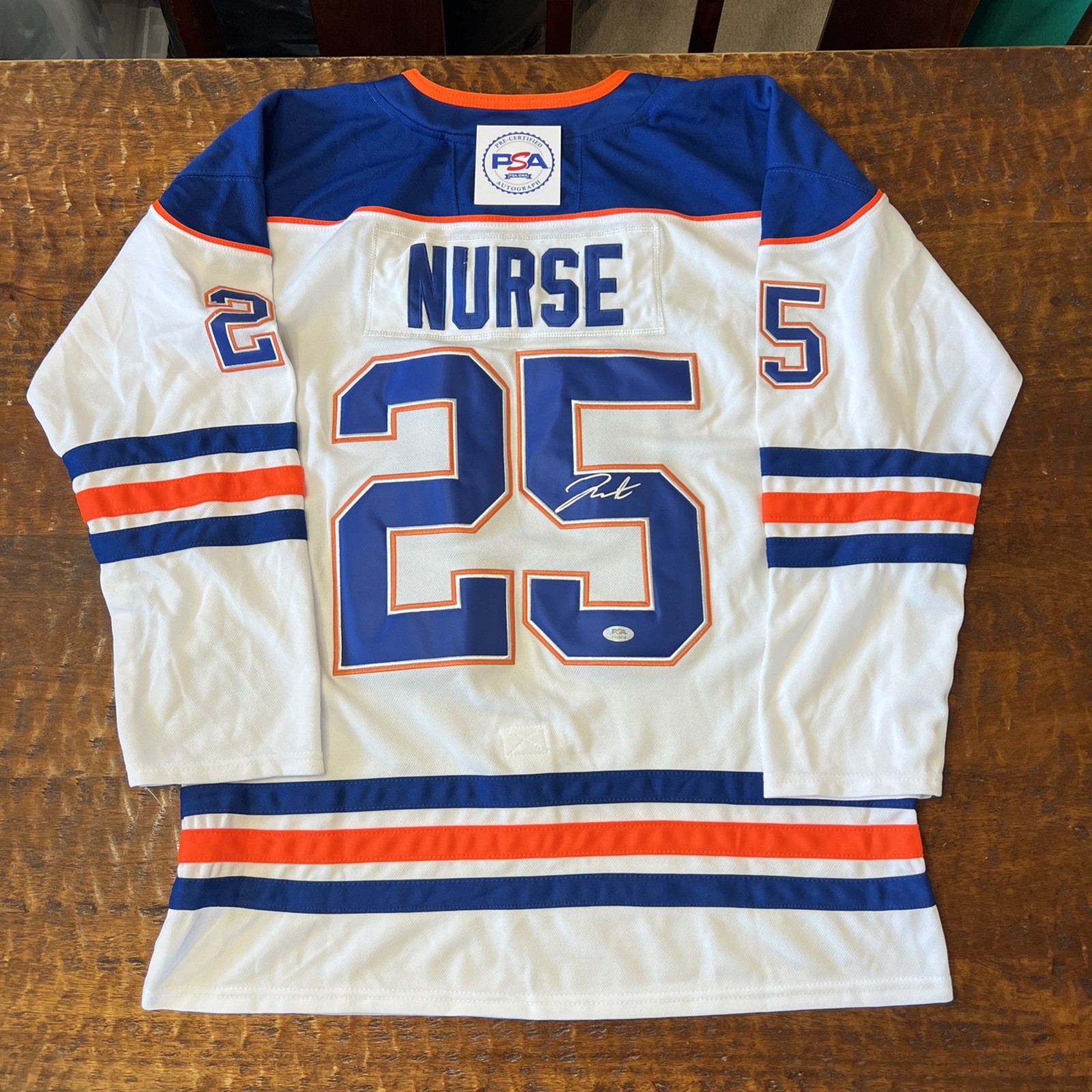 Darnell Nurse Signed Edmonton Oilers Jersey PSA DNA Autographed