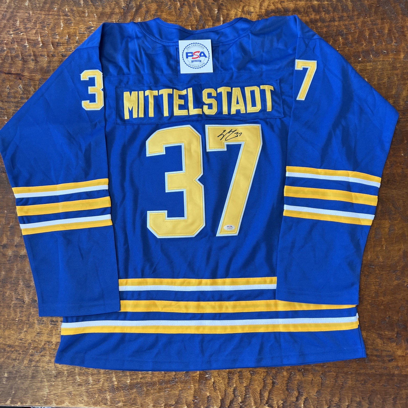 Casey Mittelstadt Signed Buffalo Sabres Jersey PSA DNA Autographed