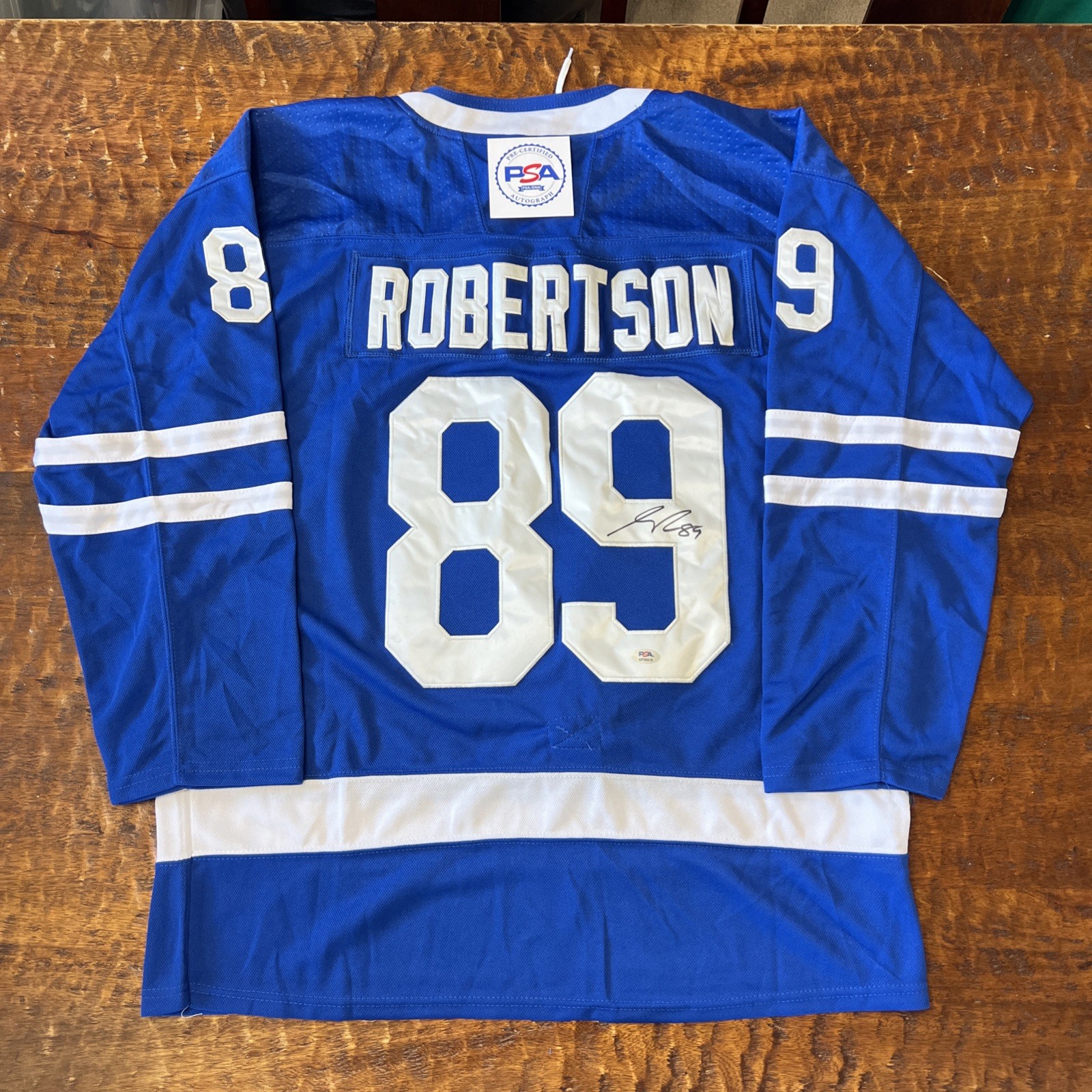 Nicholas Robertson Signed Toronto Maple Leafs Jersey PSA DNA Autographed Nick