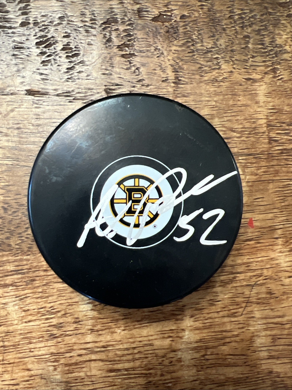 Andrew Peeke Signed Boston Bruins Hockey Puck PSA DNA Autographed