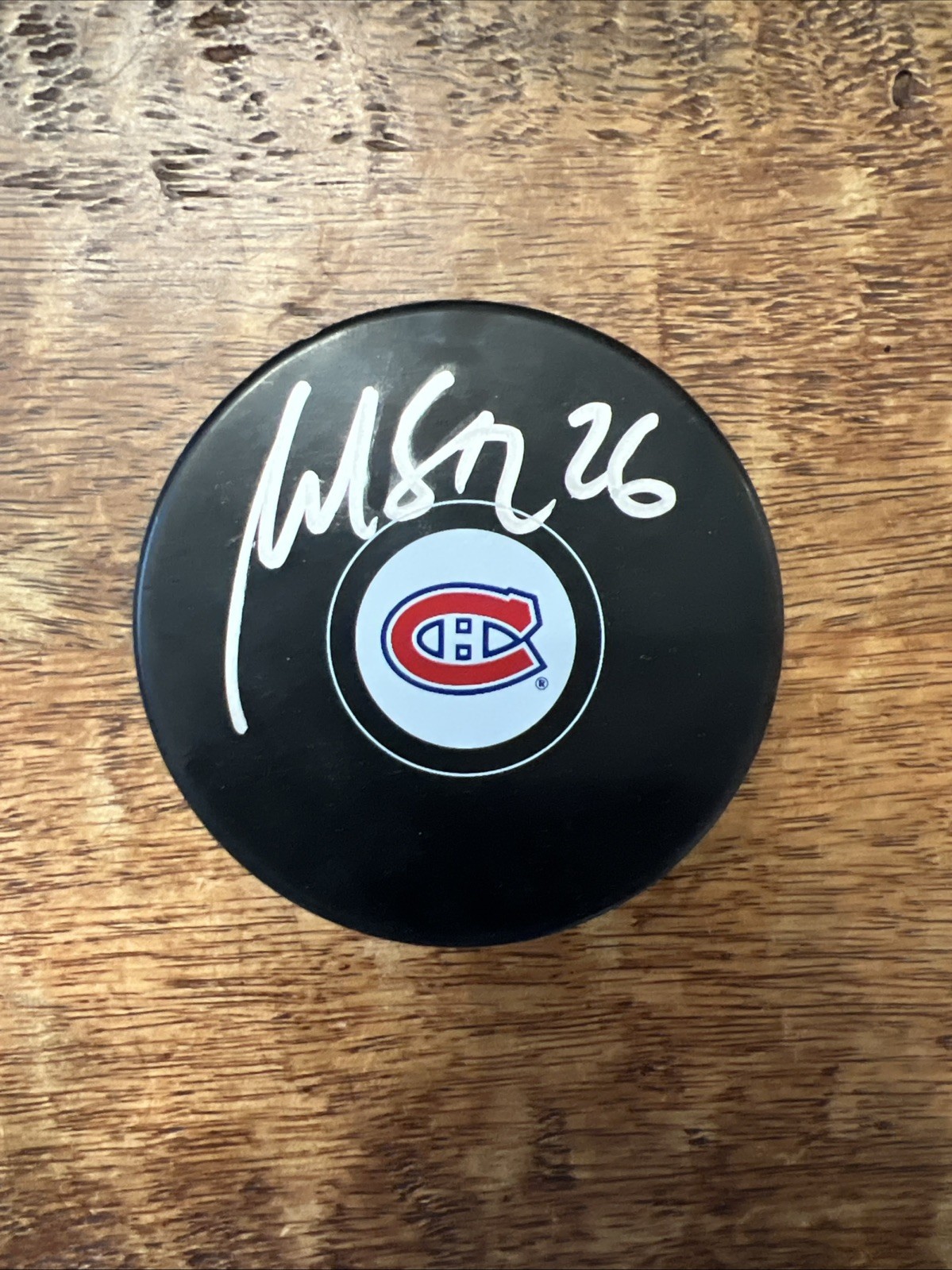 Martin St. Louis Signed Montreal Canadiens Puck PSA DNA  Autographed