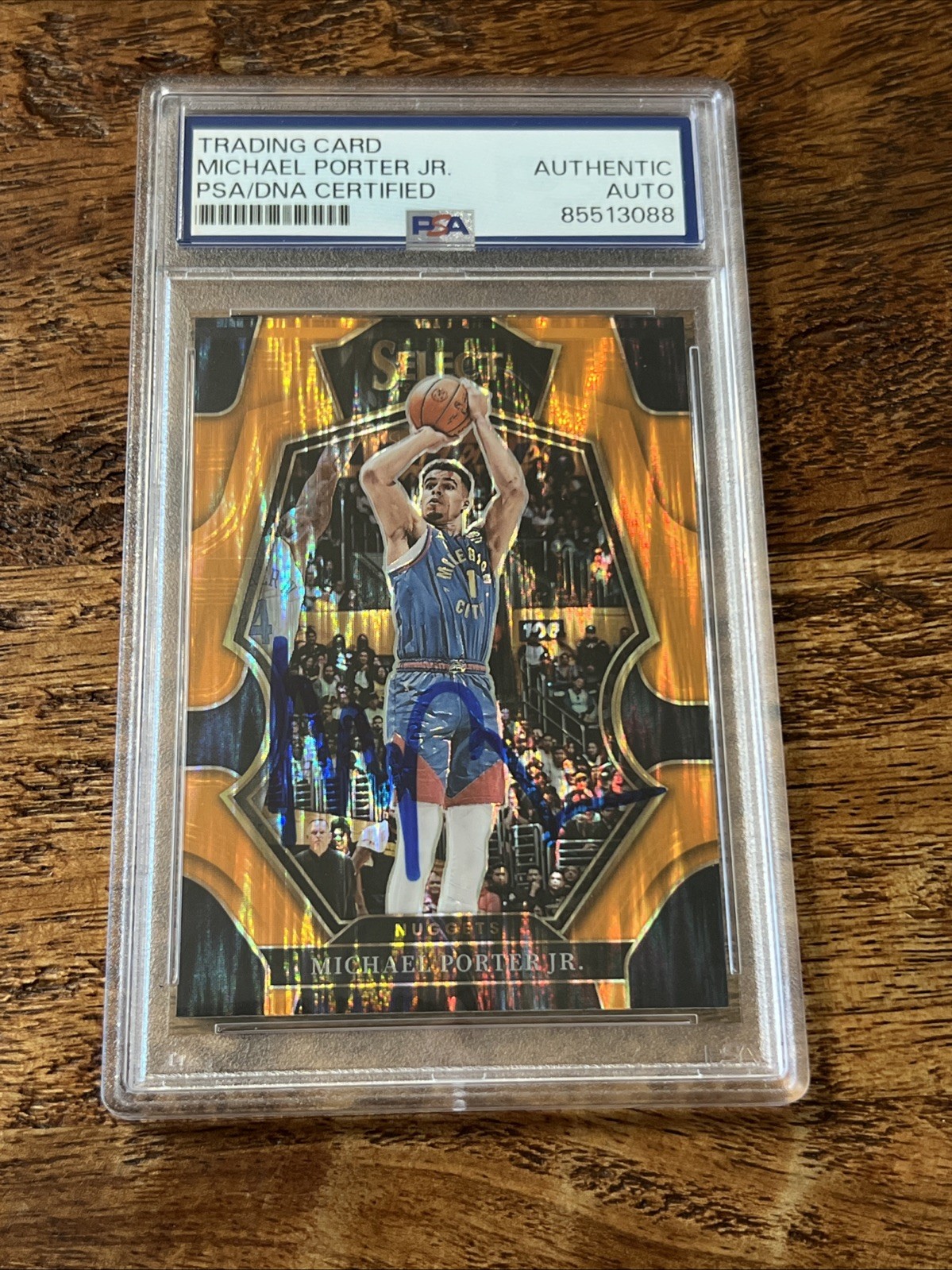 Michael Porter Jr IP Signed Select Card Psa Dna Coa Slabbed Autographed Nuggets