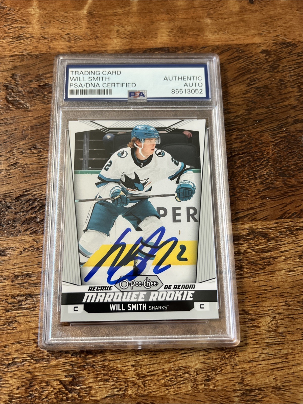 Will Smith IP Signed O Pee Chee RC Card PSA DNA Coa Slab Sharks Autographed