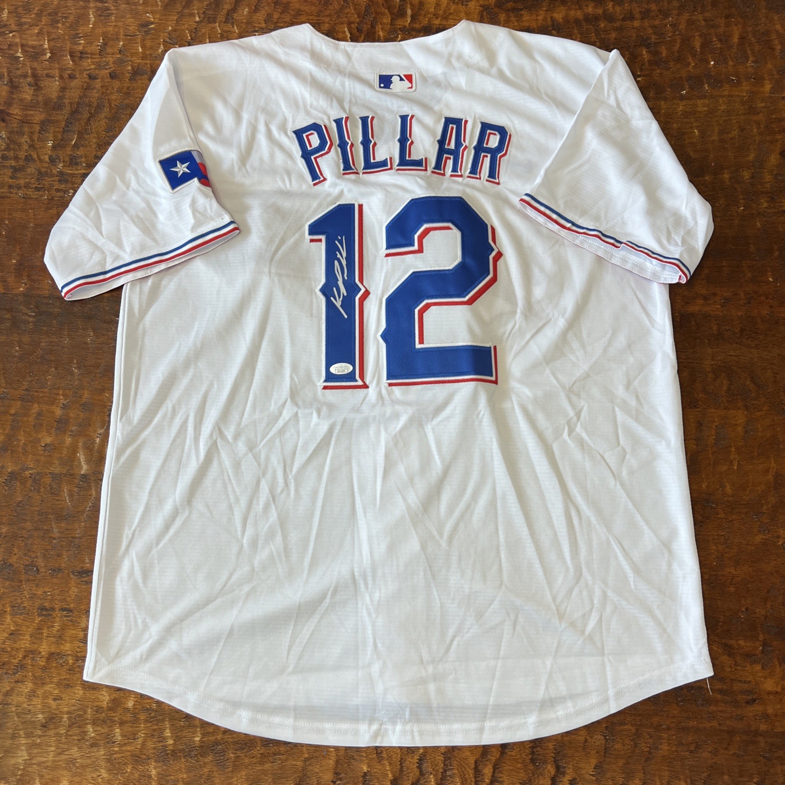 Kevin Pillar Signed Texas Rangers Jersey JSA Coa Autographed
