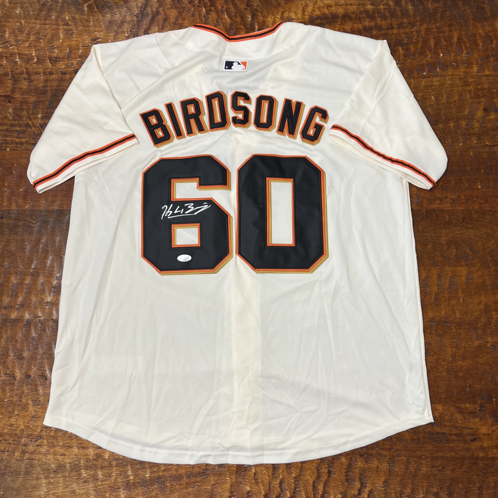 Hayden Birdsong Signed San Francisco Giants Jersey JSA Coa Autographed