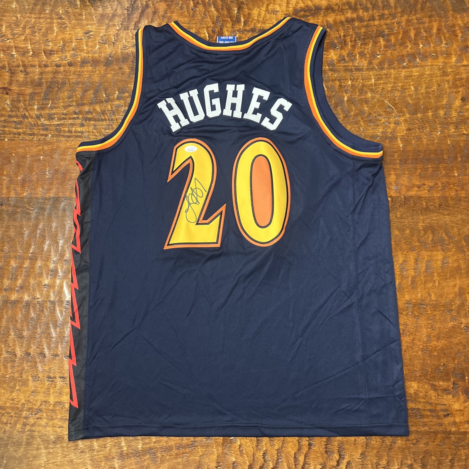 Larry Hughes Signed Golden State Warriors Jersey JSA Coa Autographed