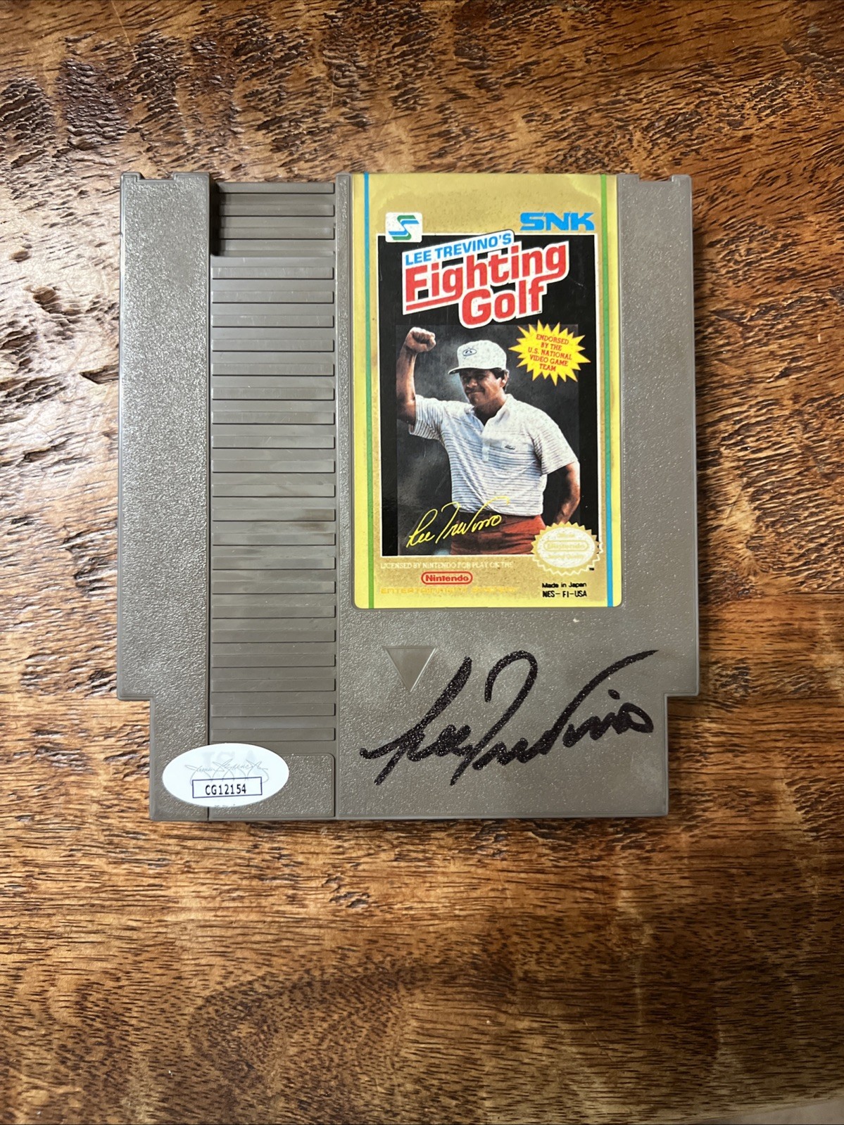 Lee Trevino Signed Fighting Golf Nintendo Video Game JSA Coa Autographed PGA