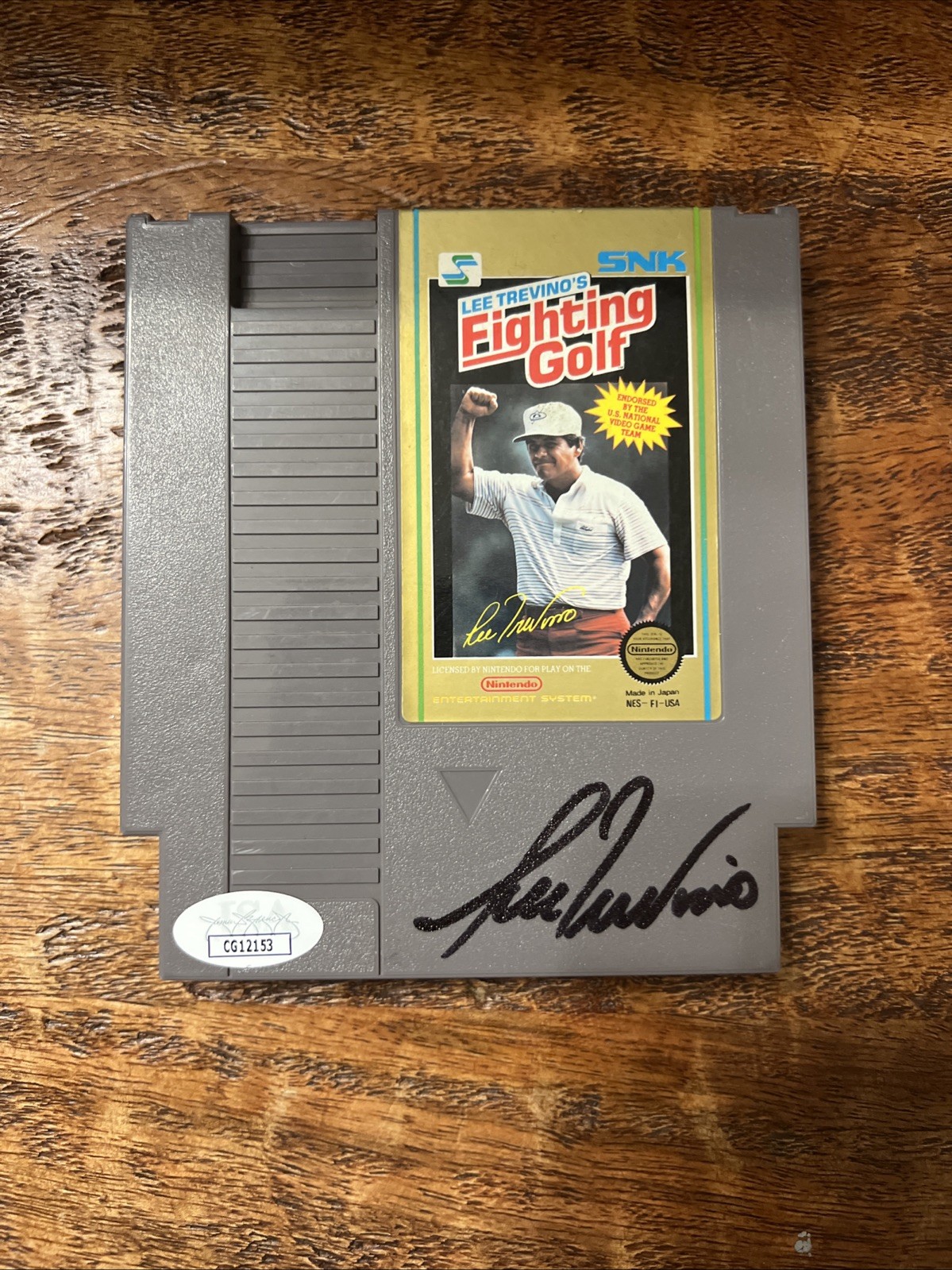 Lee Trevino Signed Fighting Golf Nintendo Video Game JSA Coa Autographed PGA