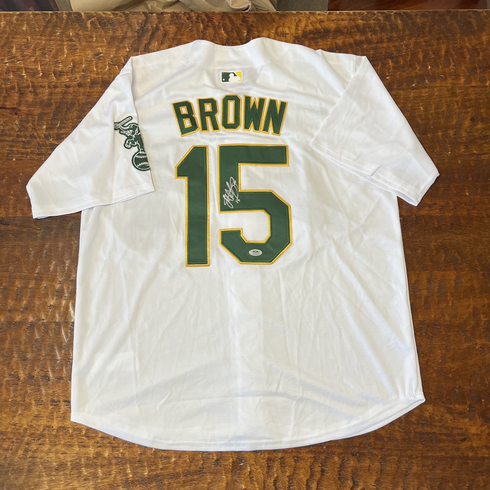 Seth Brown Signed Oakland Athletics Jersey PSA DNA Autographed