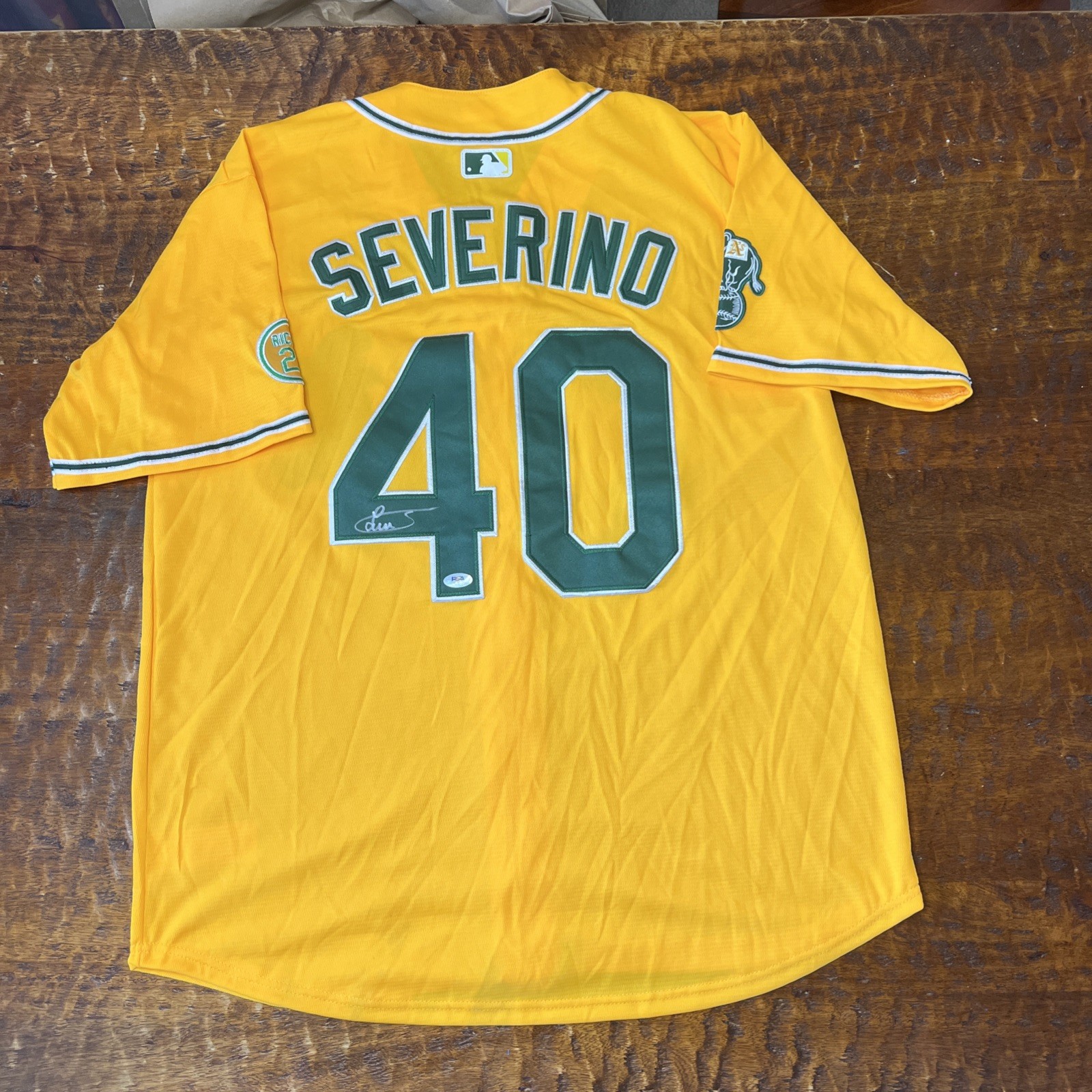 Luis Severino Signed Athletics Jersey PSA DNA Autographed Oakland Las Vegas