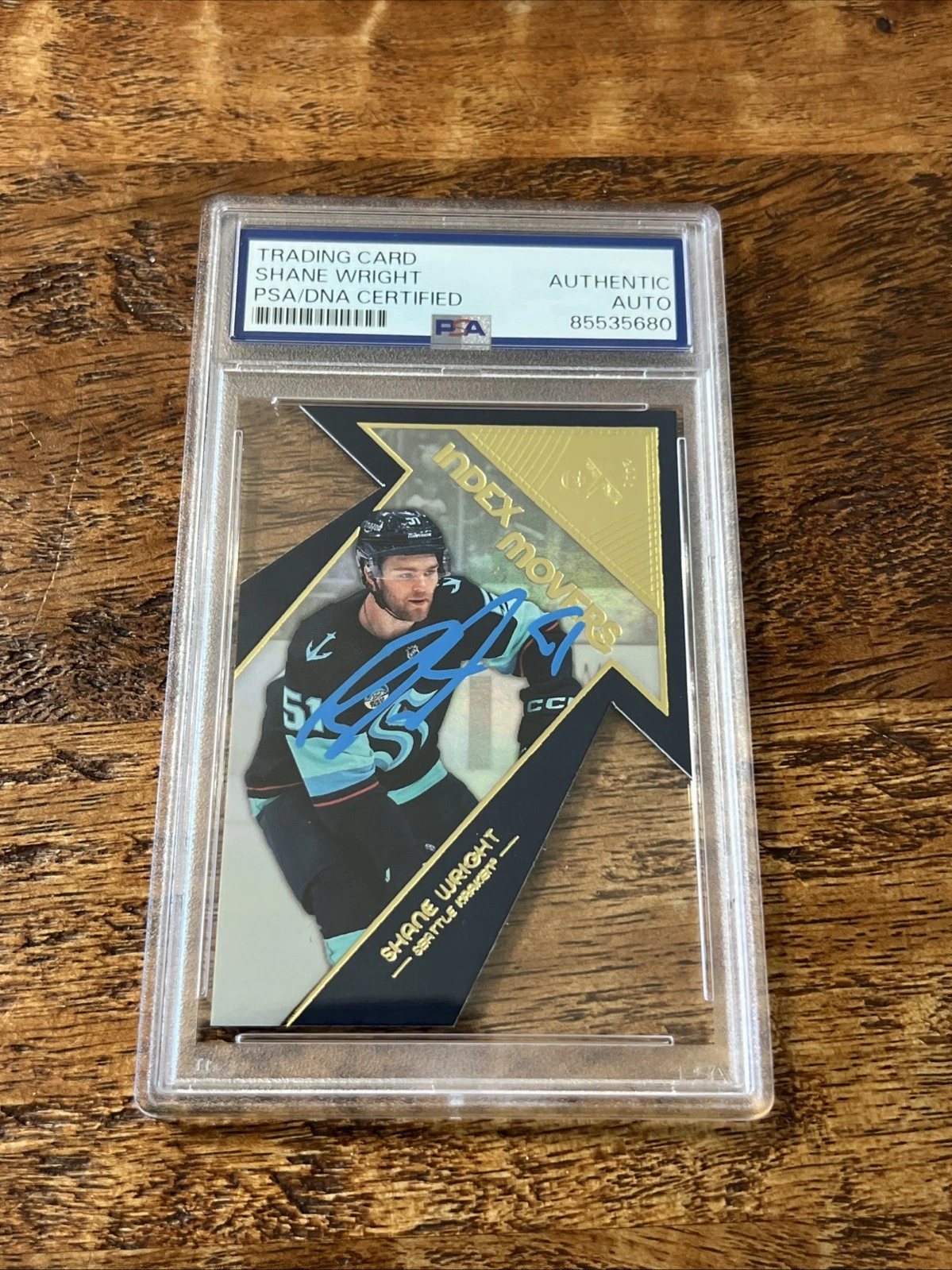 Shane Wright IP Signed Skybox E-X 2000 Card Psa Dna Slab Kraken Autographed