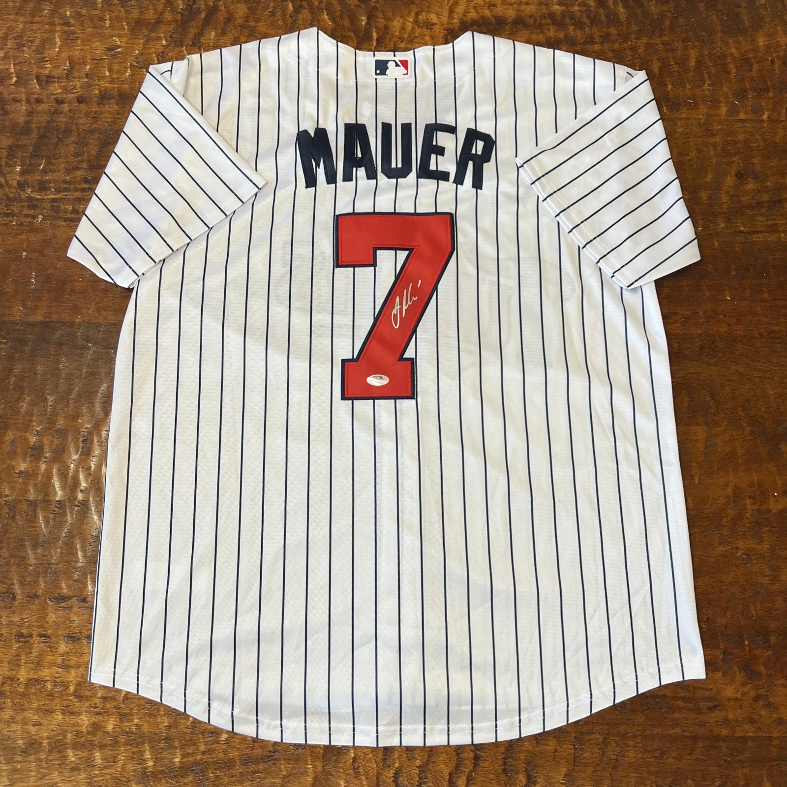 Joe Mauer Signed Minnesota Twins Jersey PSA DNA Autographed