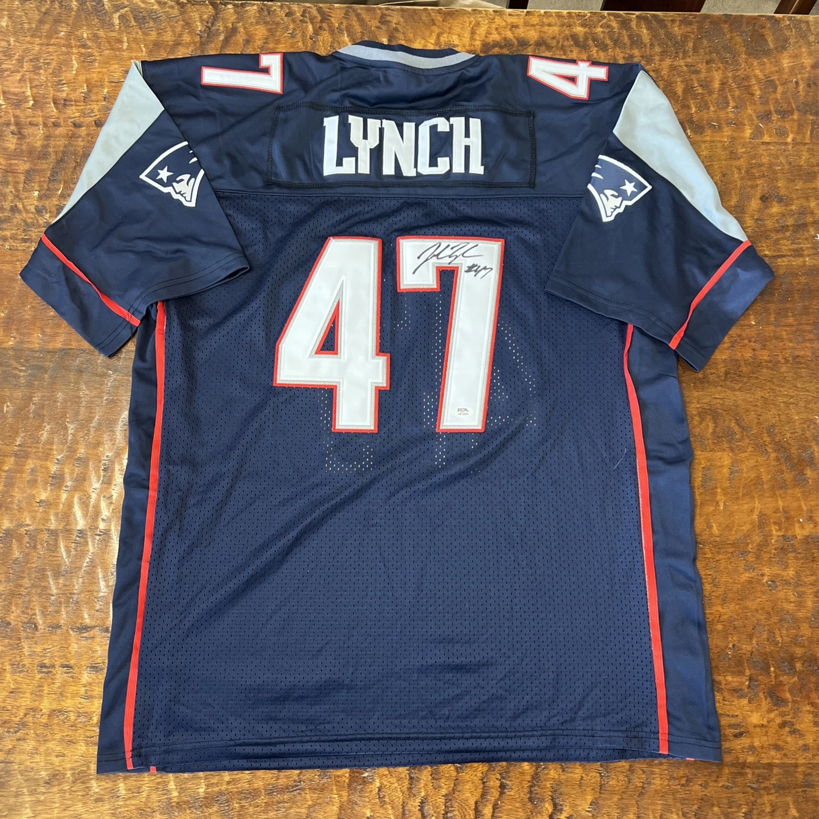 John Lynch Signed New England Patriots Jersey PSA DNA Autographed